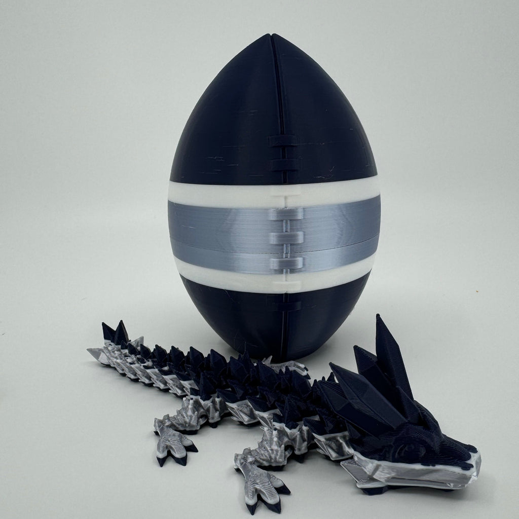 Football City-Inspired 3D Printed Dragon & Football Egg