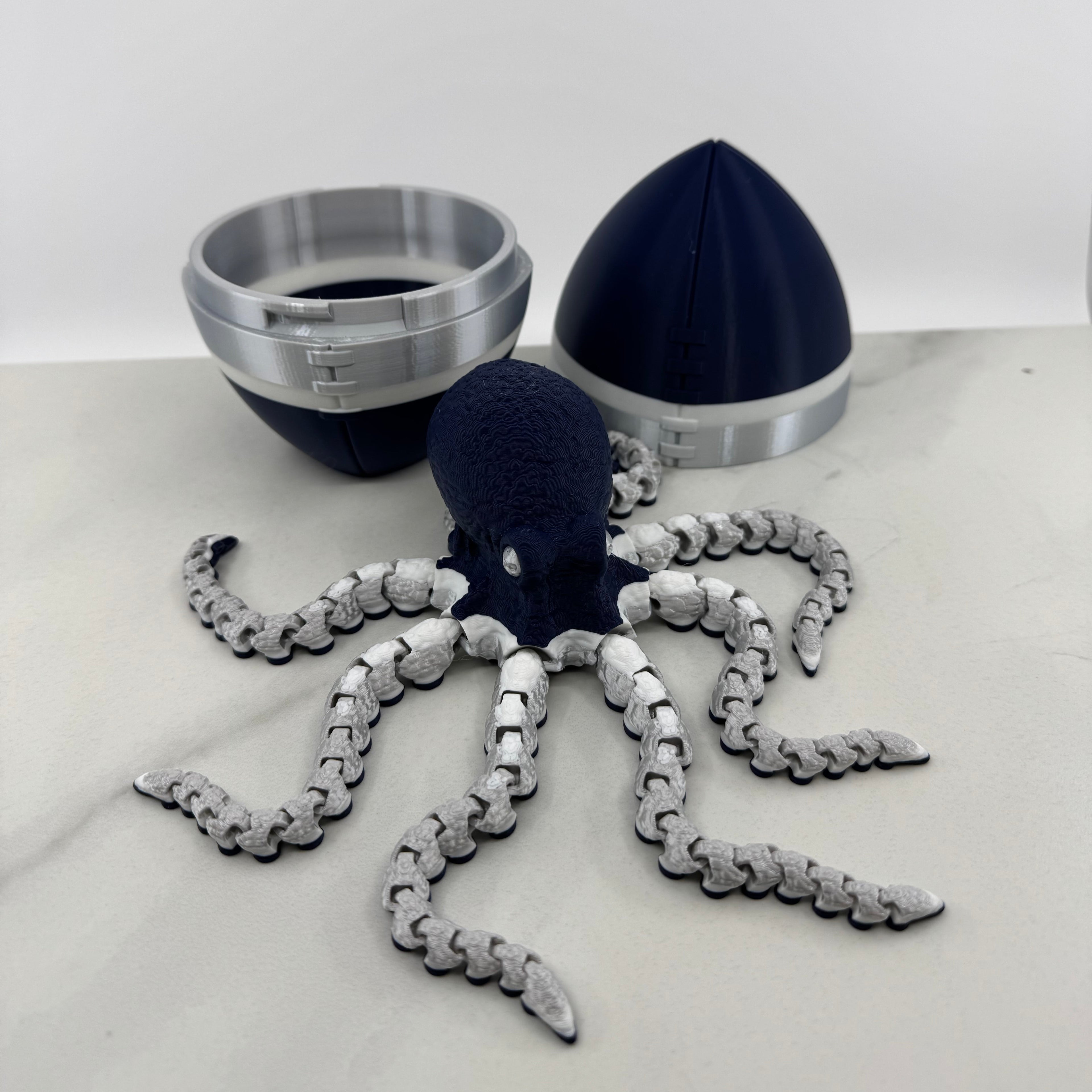 Football Egg & Octopus Combo Inspired by NFL Team Colors