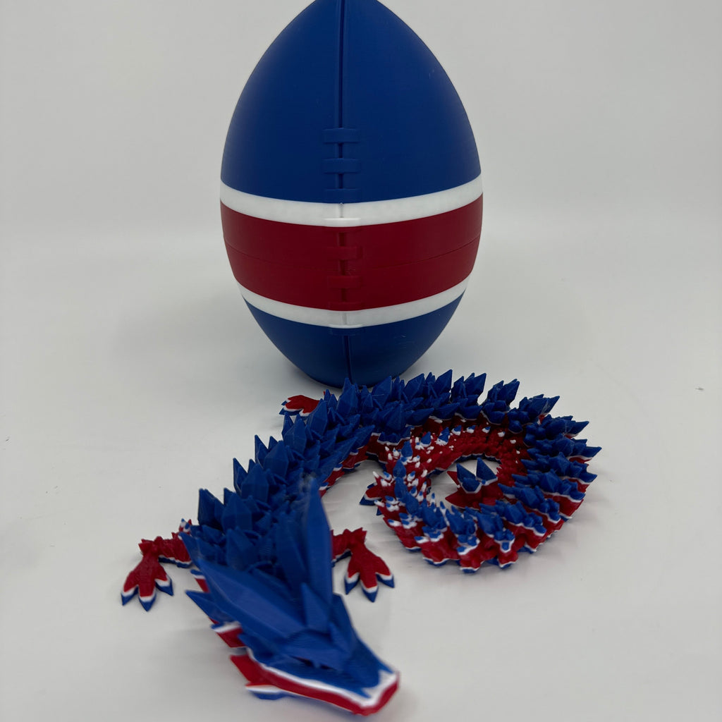 Football City-Inspired 3D Printed Dragon & Football Egg