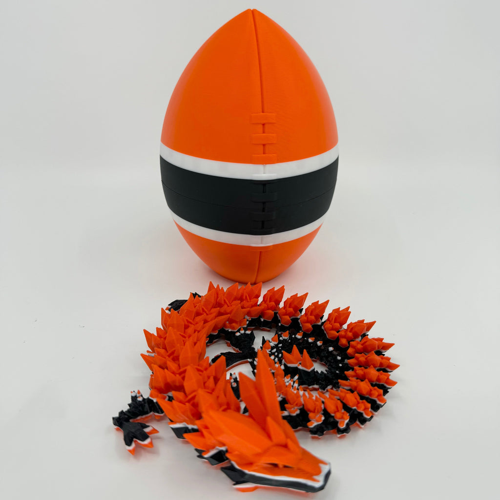 Football City-Inspired 3D Printed Dragon & Football Egg