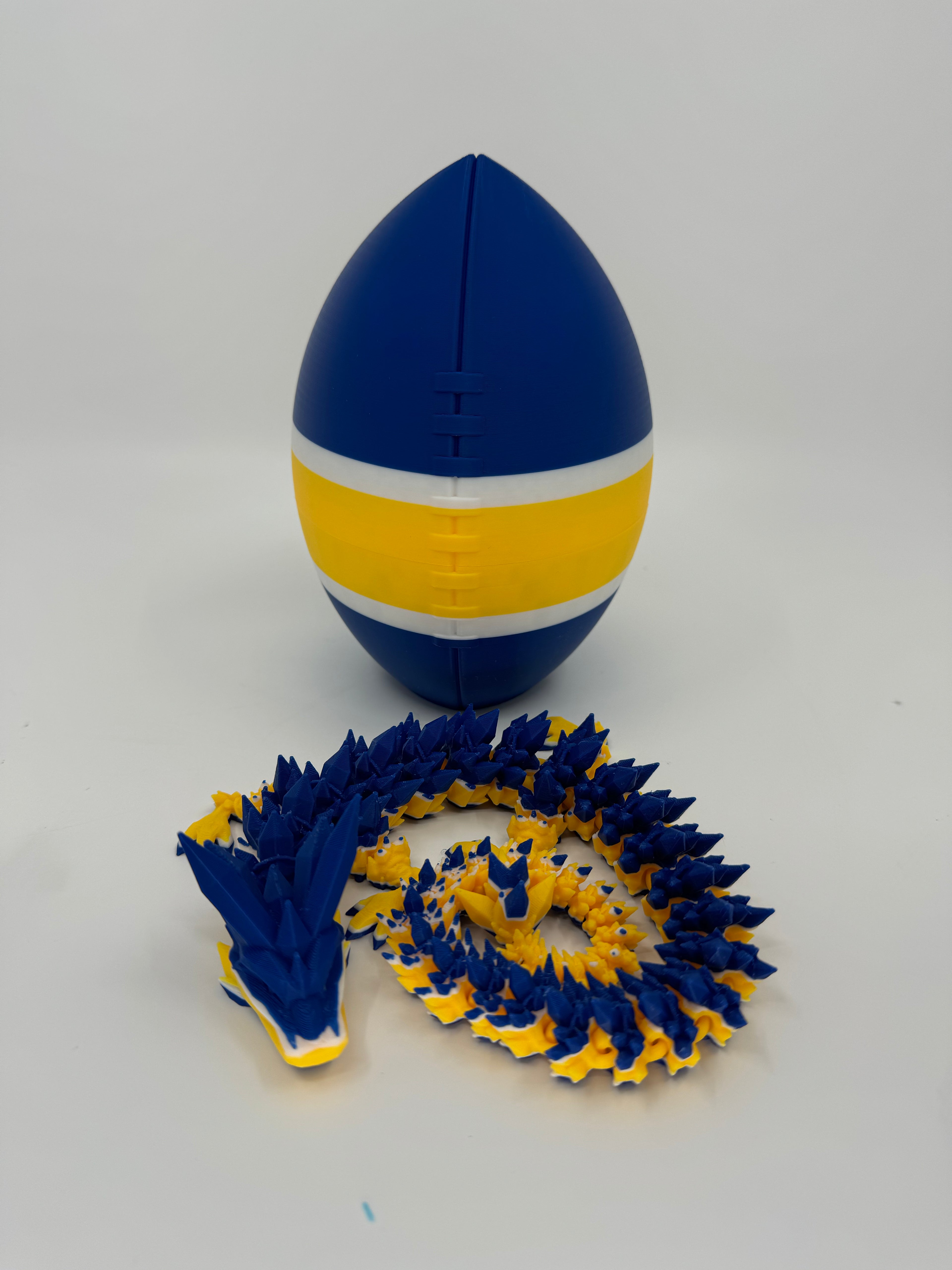 Football City-Inspired 3D Printed Dragon & Football Egg