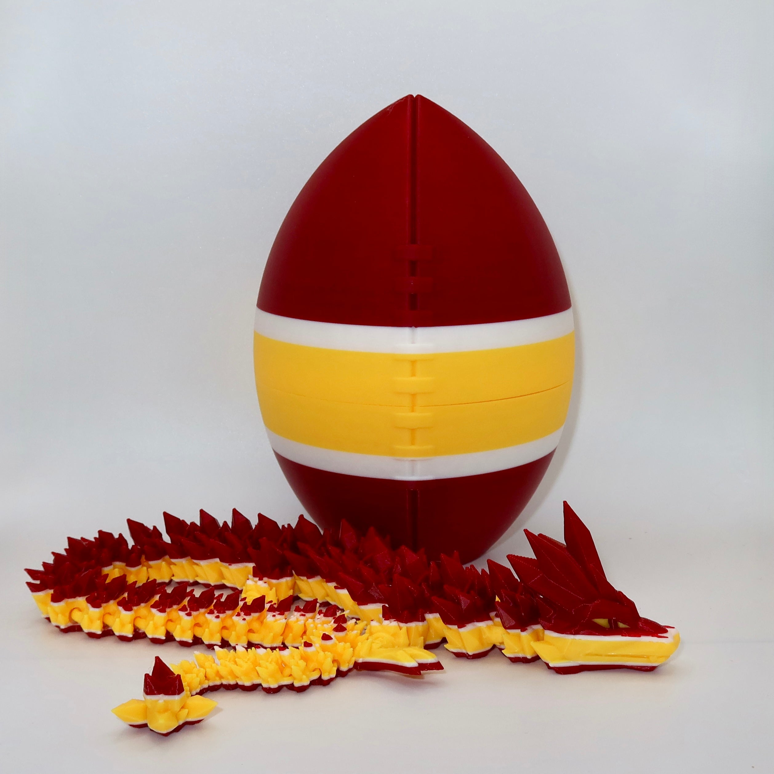College Football Egg/Dragon Combo Inspired by Team Colors