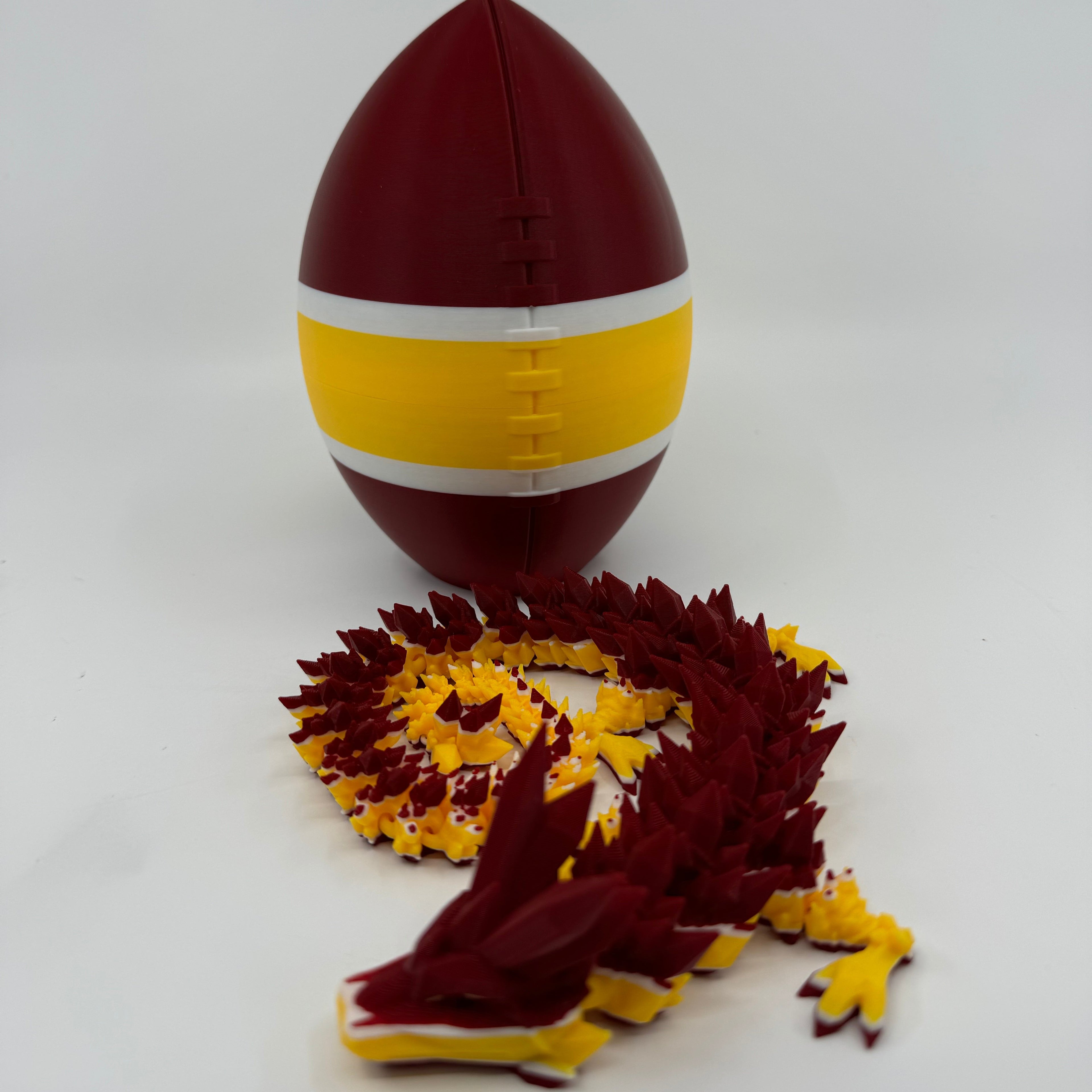 Football City-Inspired 3D Printed Dragon & Football Egg