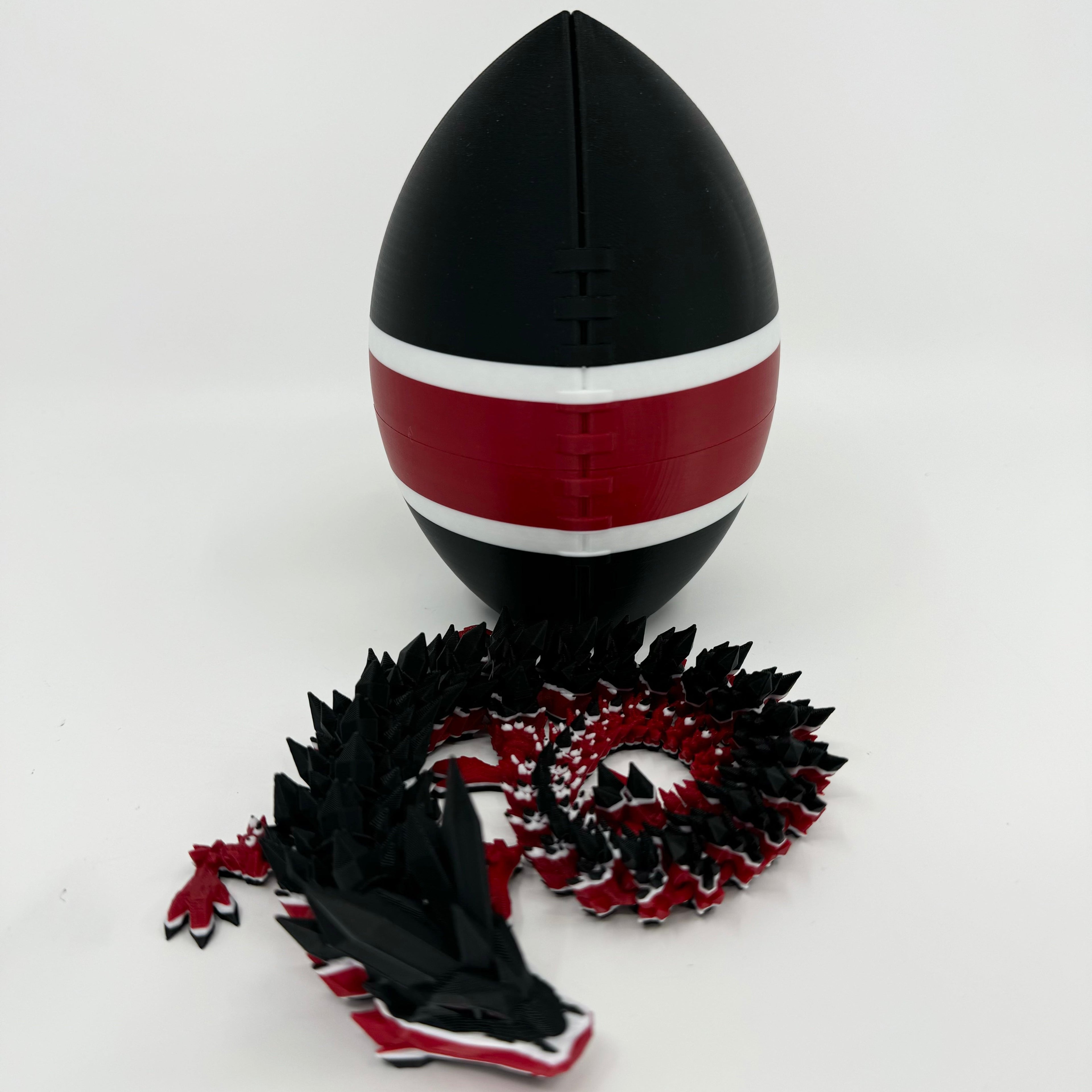 Football City-Inspired 3D Printed Dragon & Football Egg