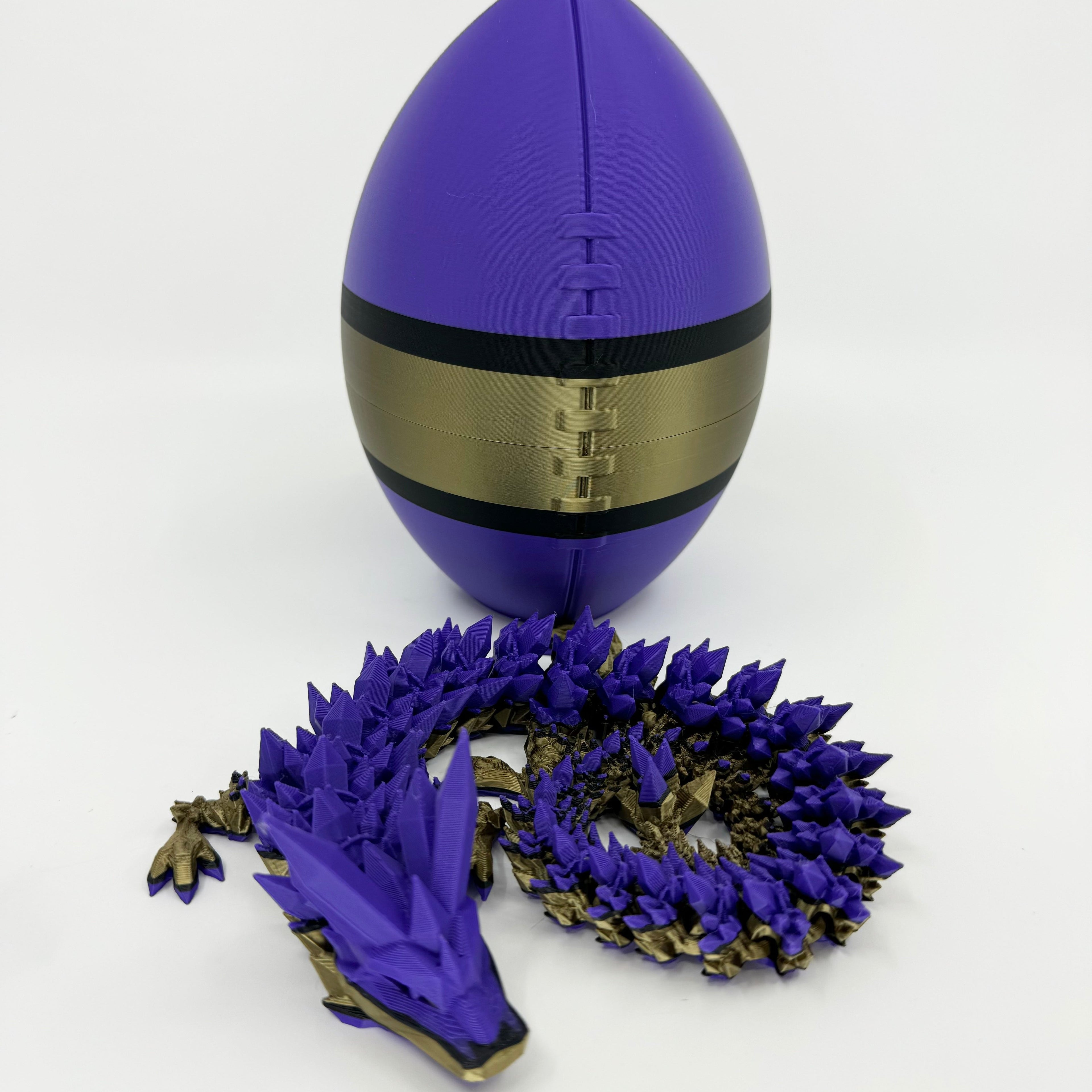 Football City-Inspired 3D Printed Dragon & Football Egg
