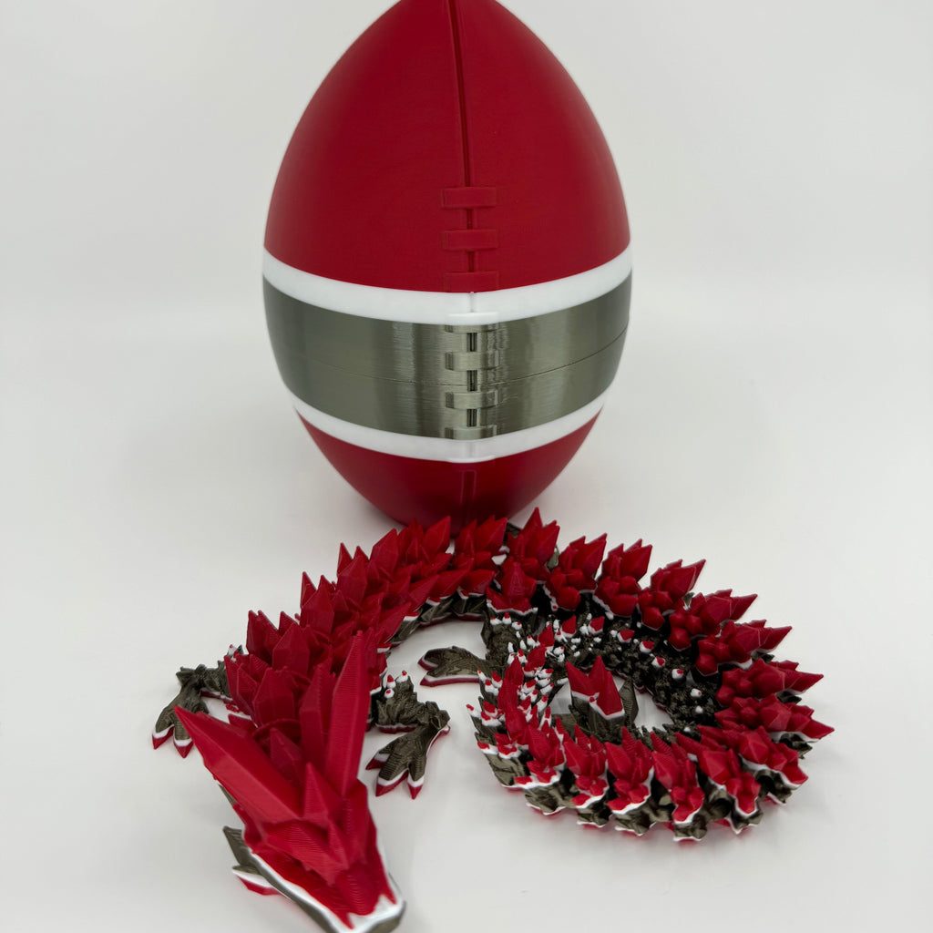 Football City-Inspired 3D Printed Dragon & Football Egg