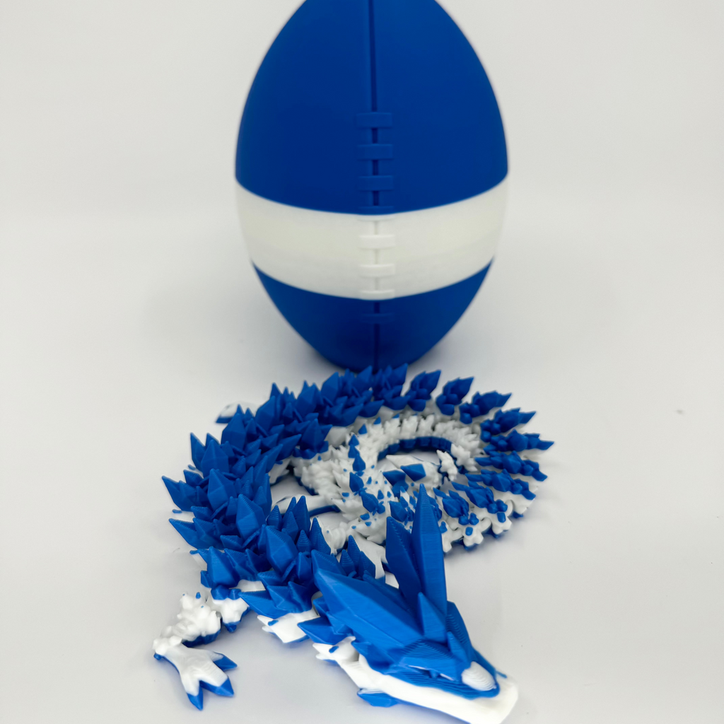 Football City-Inspired 3D Printed Dragon & Football Egg