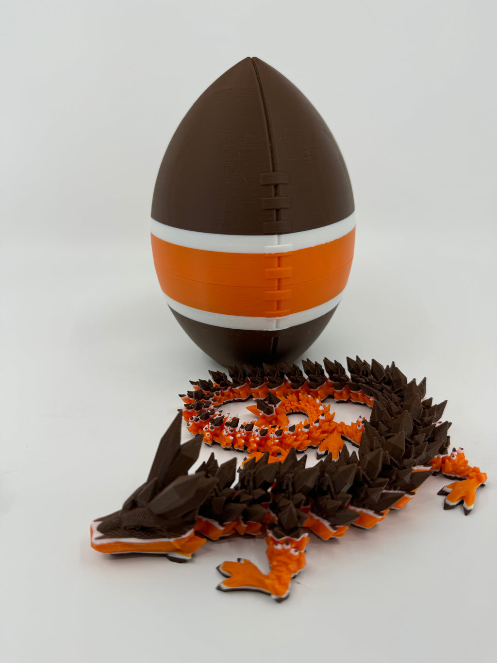 Football City-Inspired 3D Printed Dragon & Football Egg