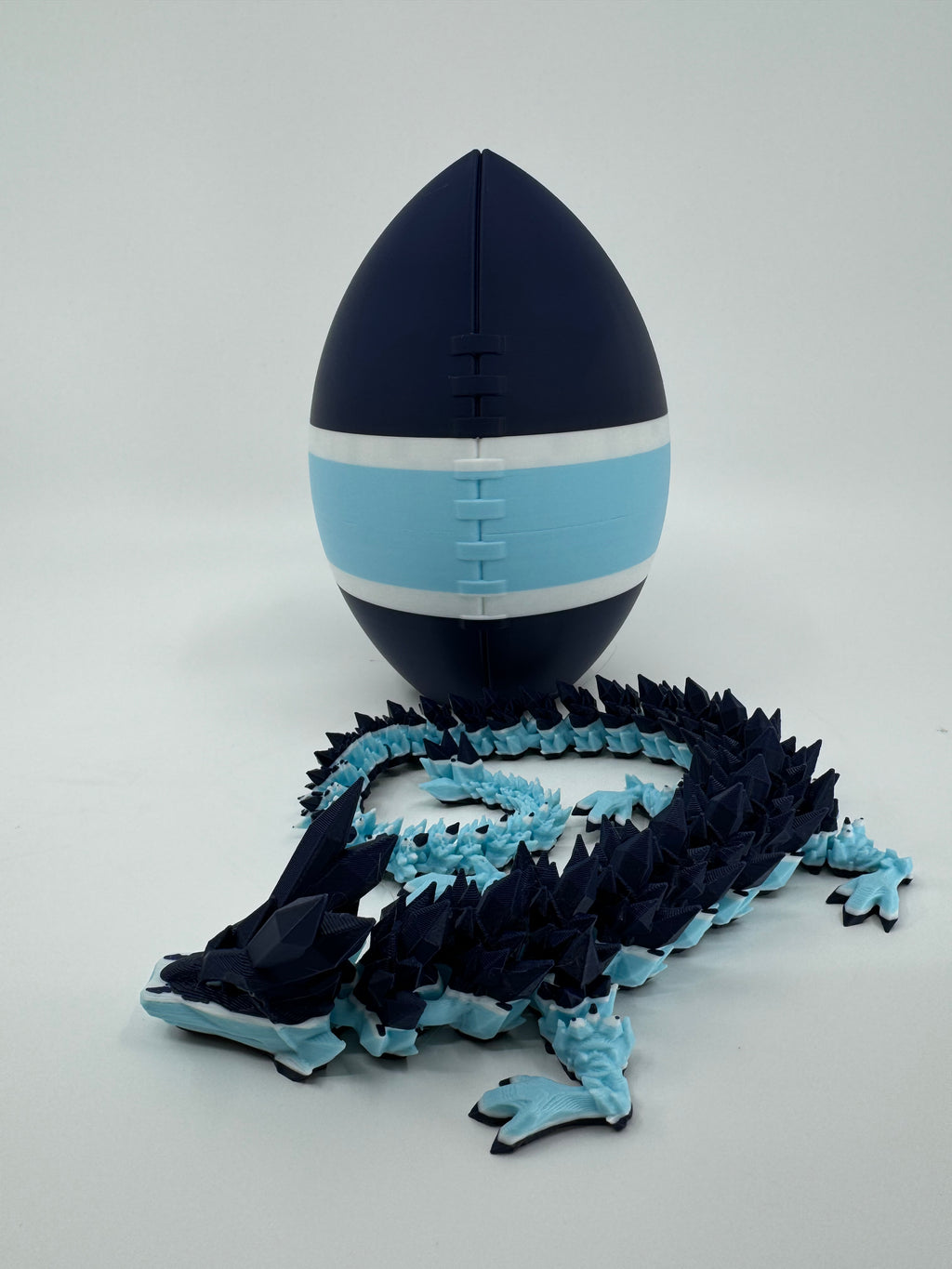 Football City-Inspired 3D Printed Dragon & Football Egg