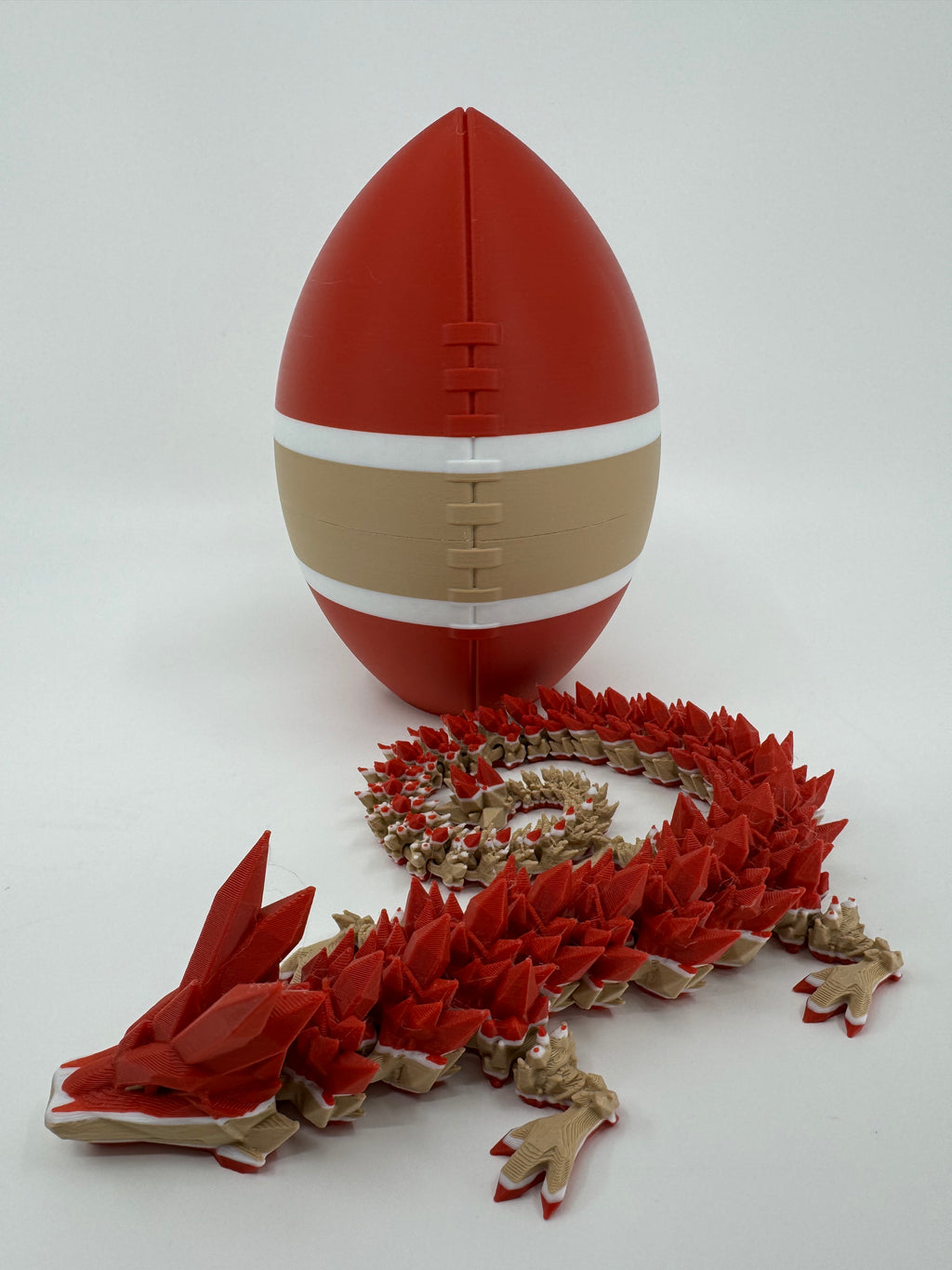 Football City-Inspired 3D Printed Dragon & Football Egg