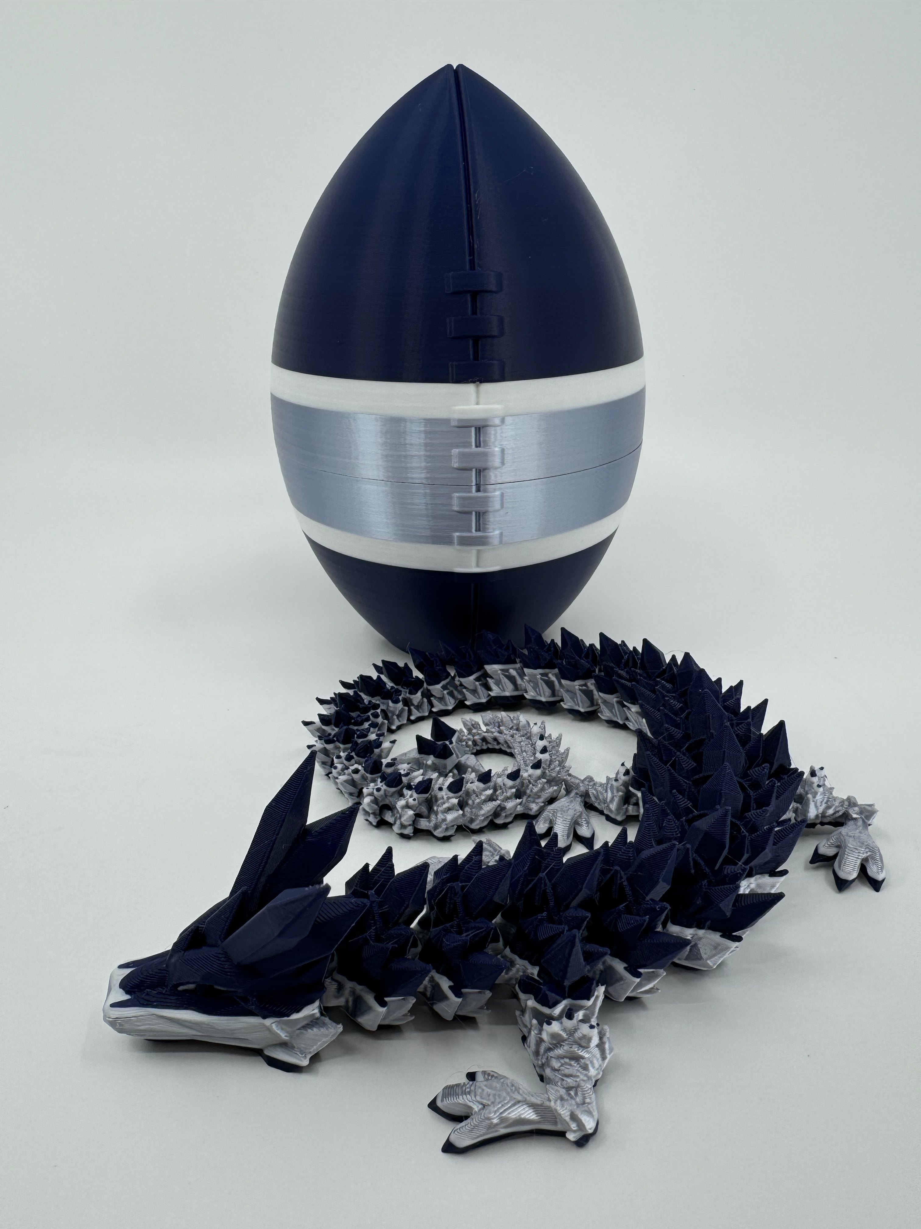 Football City-Inspired 3D Printed Dragon & Football Egg