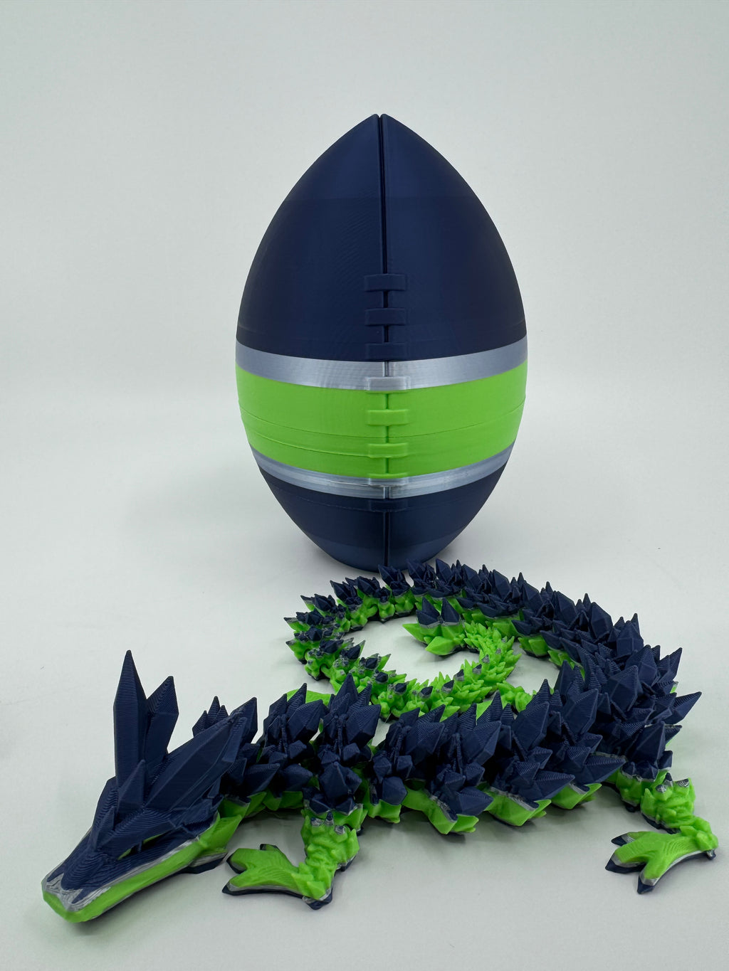Football City-Inspired 3D Printed Dragon & Football Egg