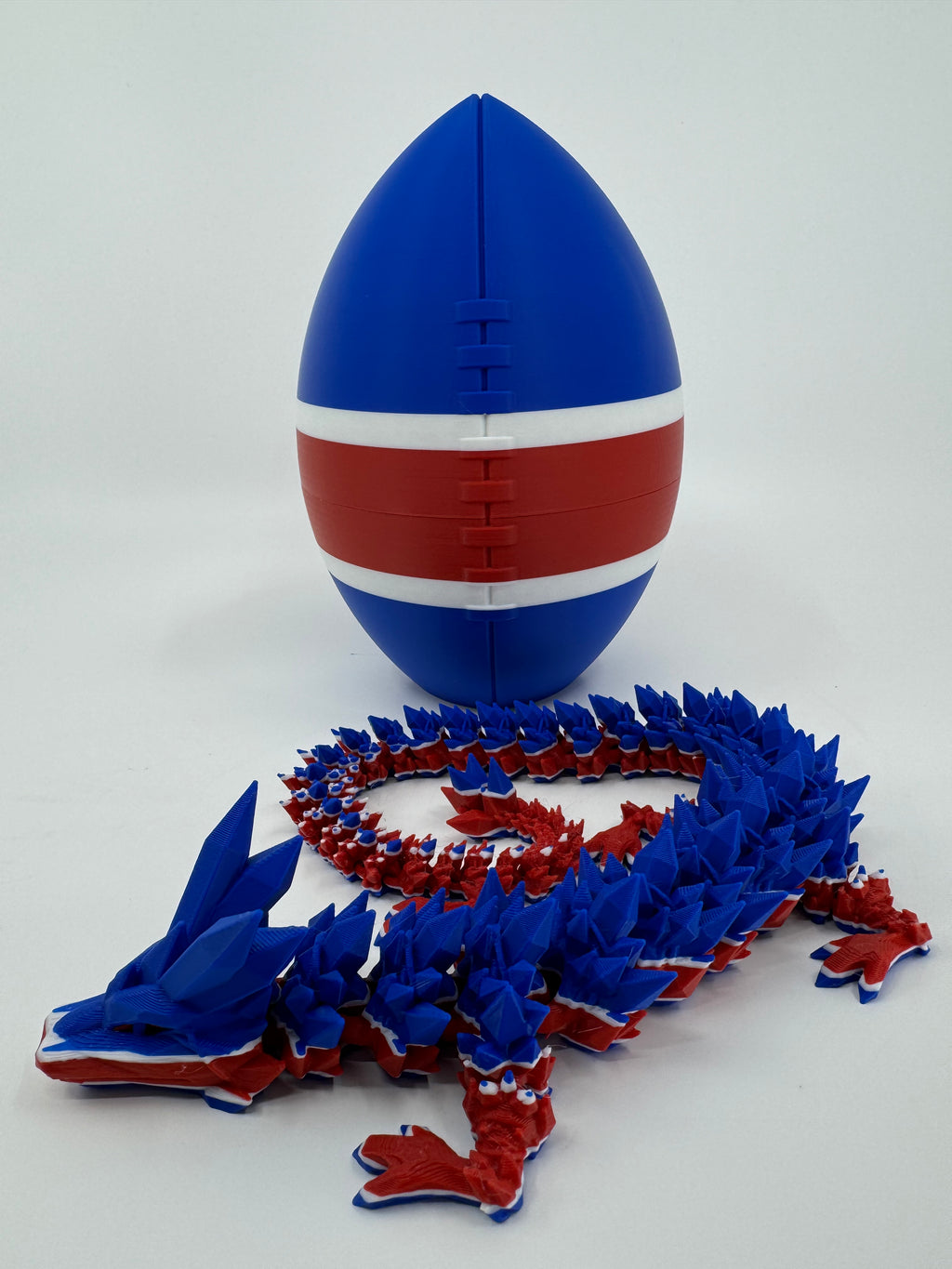Football City-Inspired 3D Printed Dragon & Football Egg