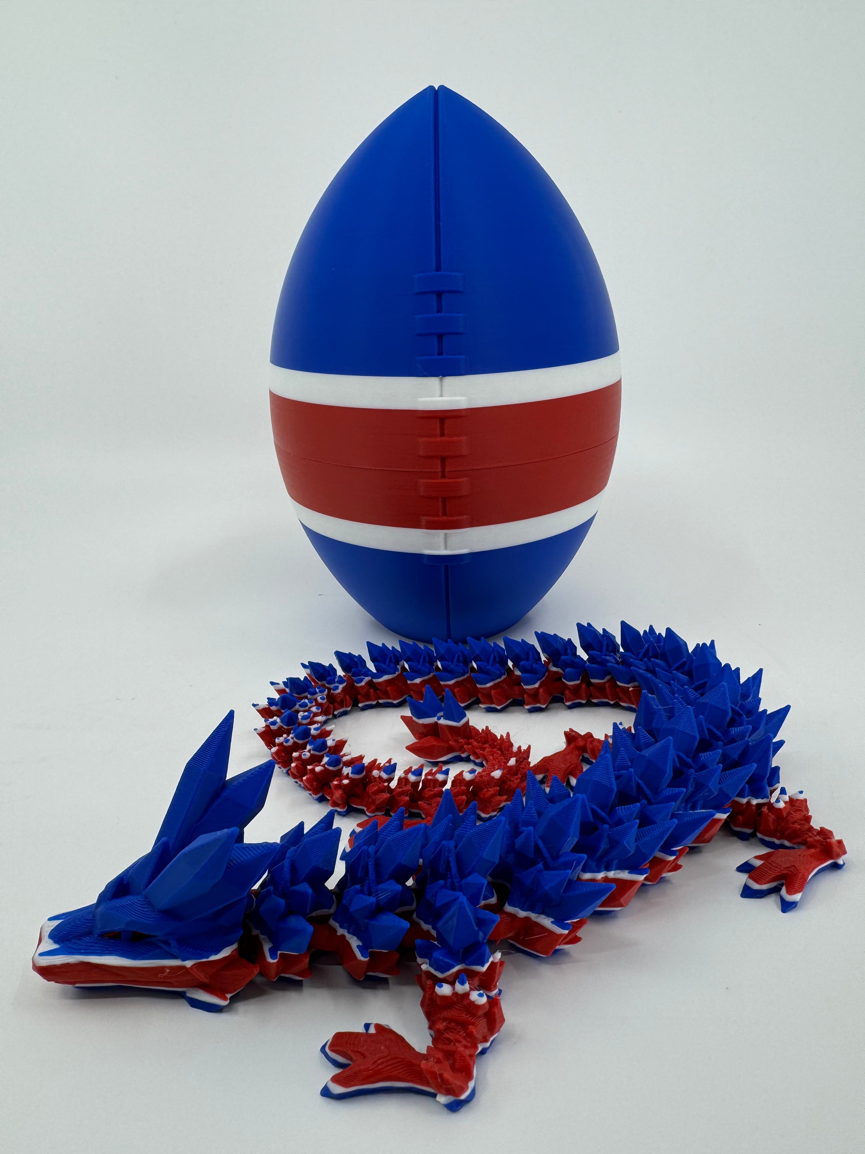 Football City-Inspired 3D Printed Dragon & Football Egg