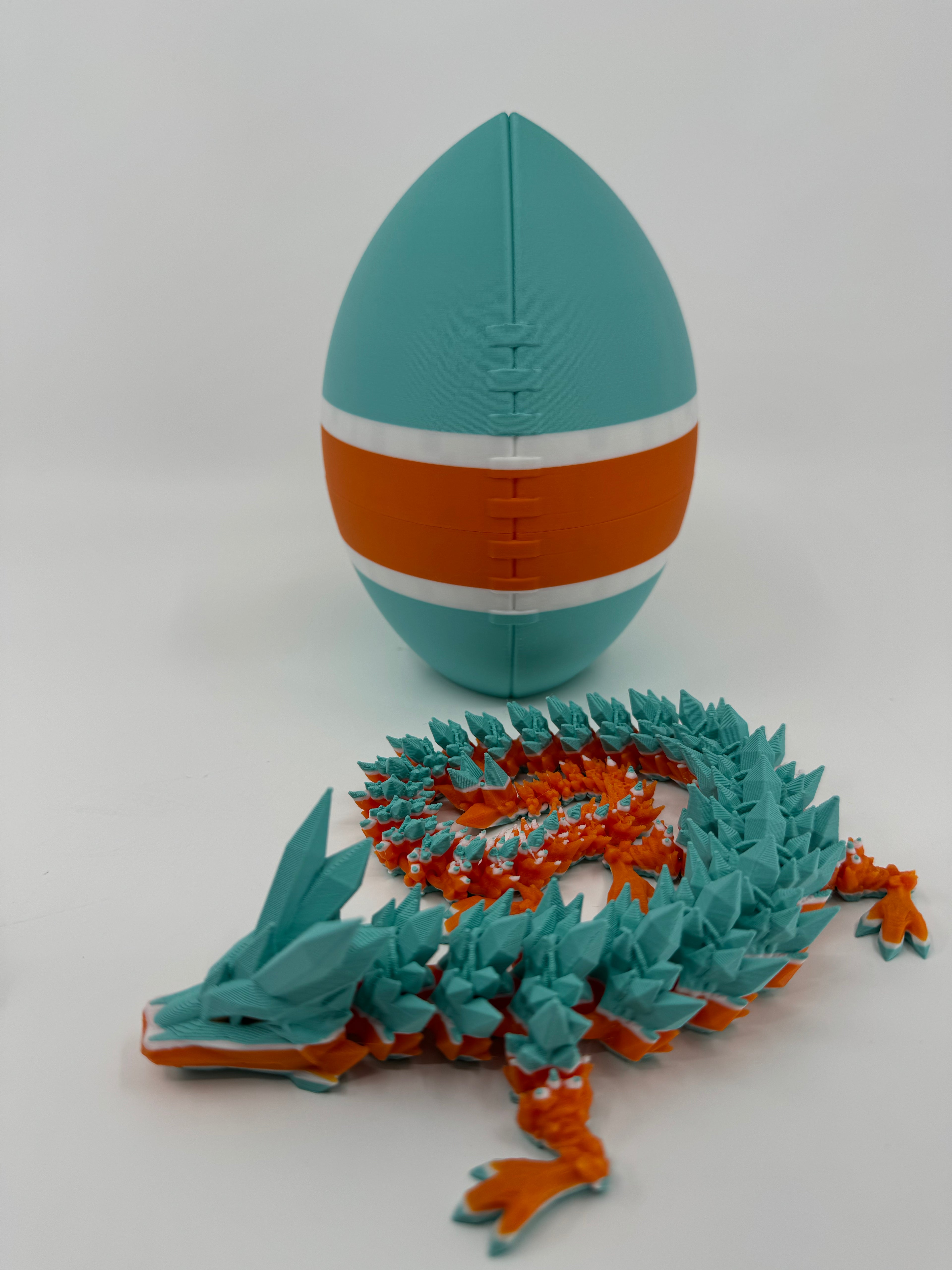 Football City-Inspired 3D Printed Dragon & Football Egg