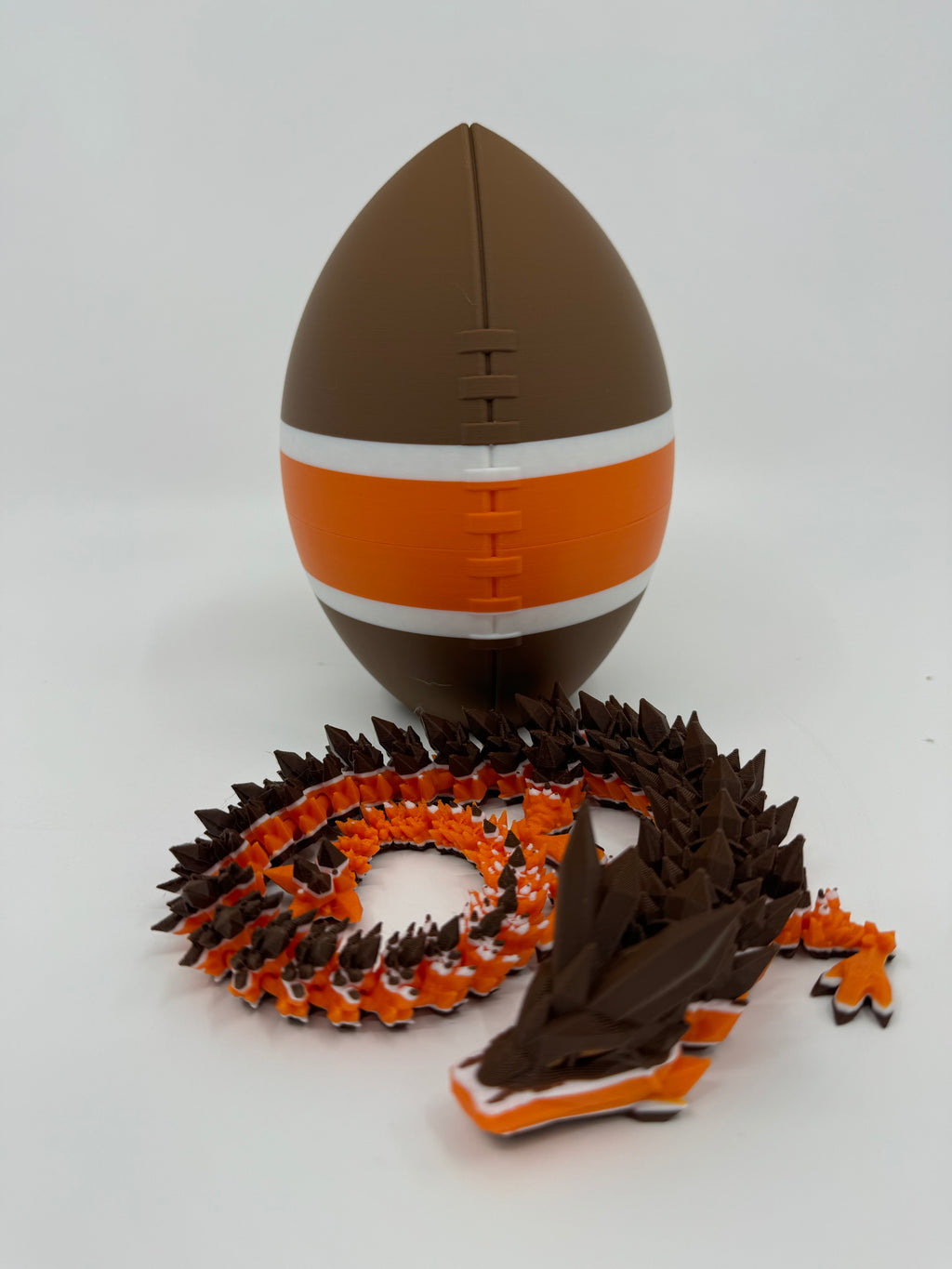 Football City-Inspired 3D Printed Dragon & Football Egg