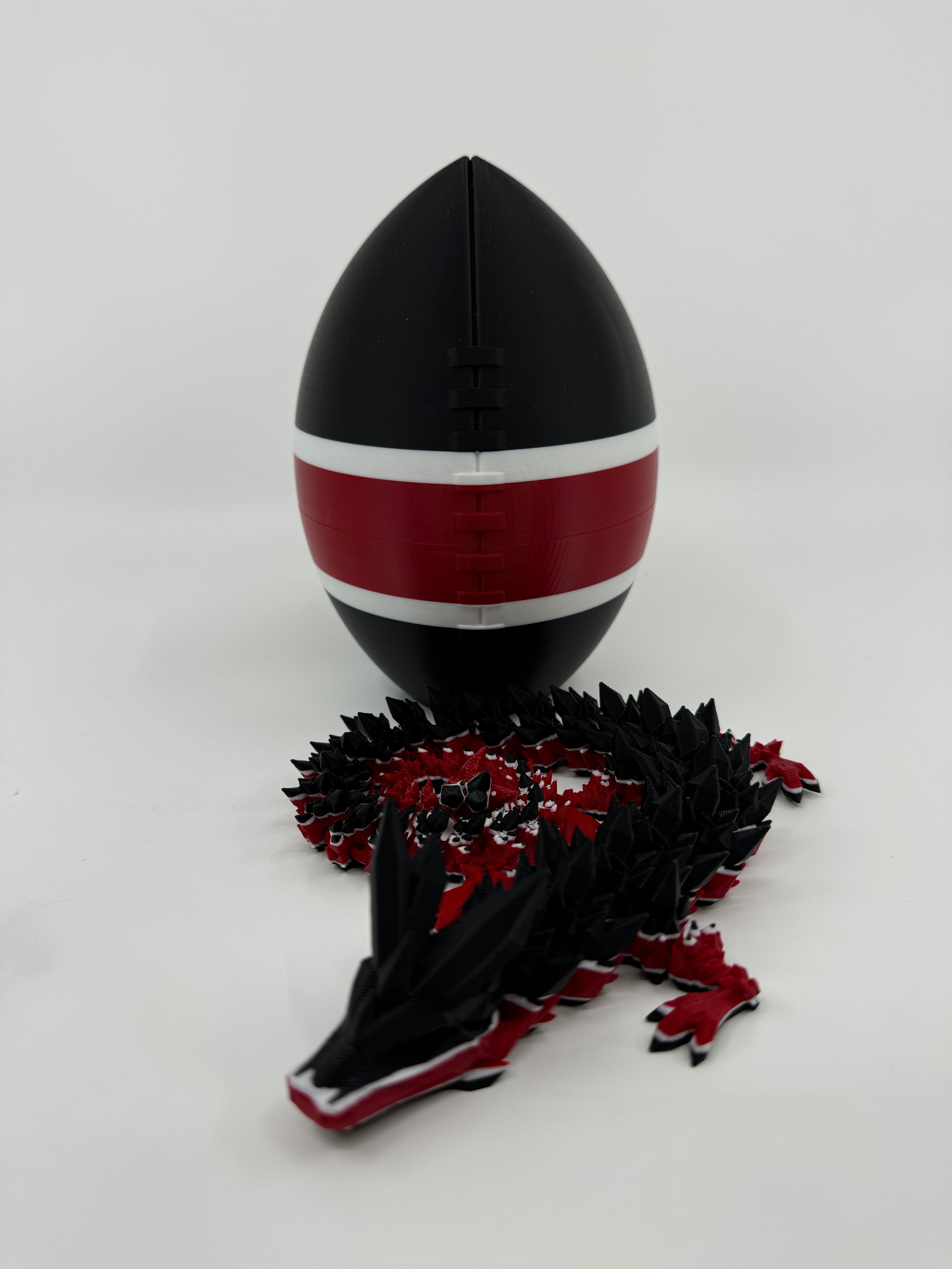 Football City-Inspired 3D Printed Dragon & Football Egg