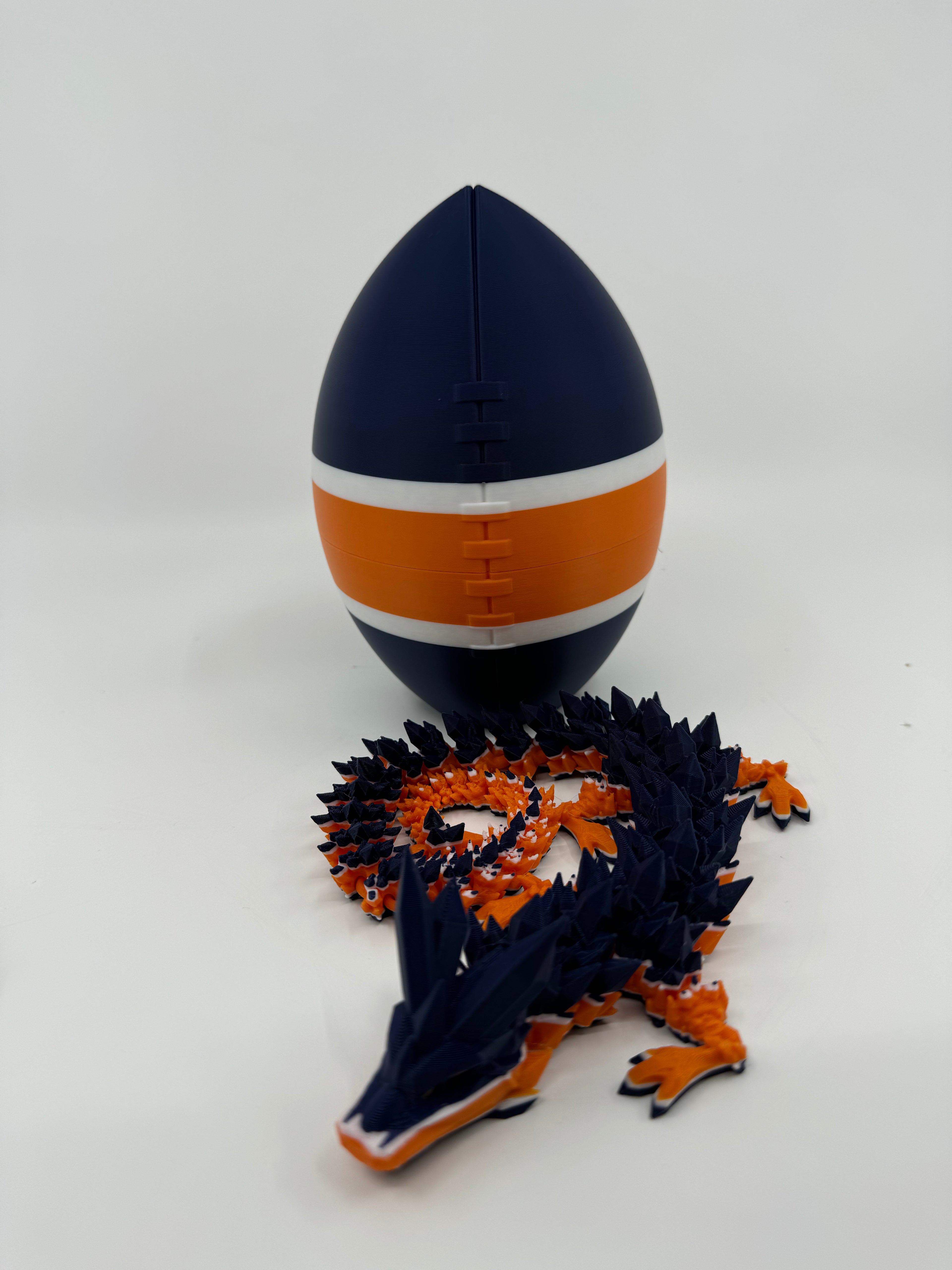 Football City-Inspired 3D Printed Dragon & Football Egg