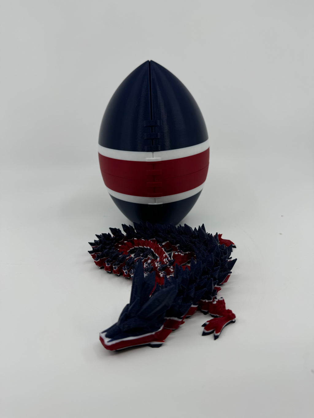 Football City-Inspired 3D Printed Dragon & Football Egg