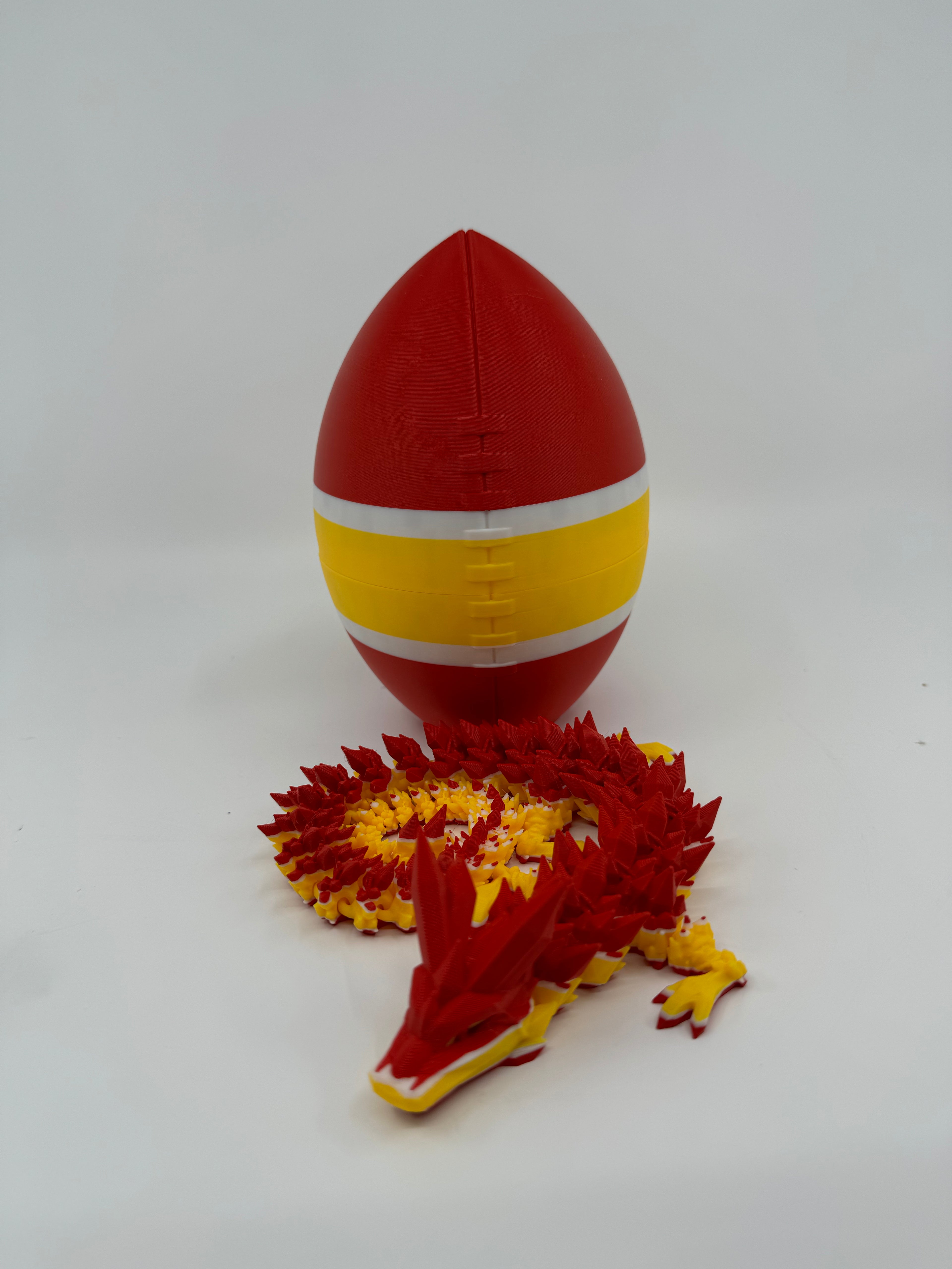 Football City-Inspired 3D Printed Dragon & Football Egg