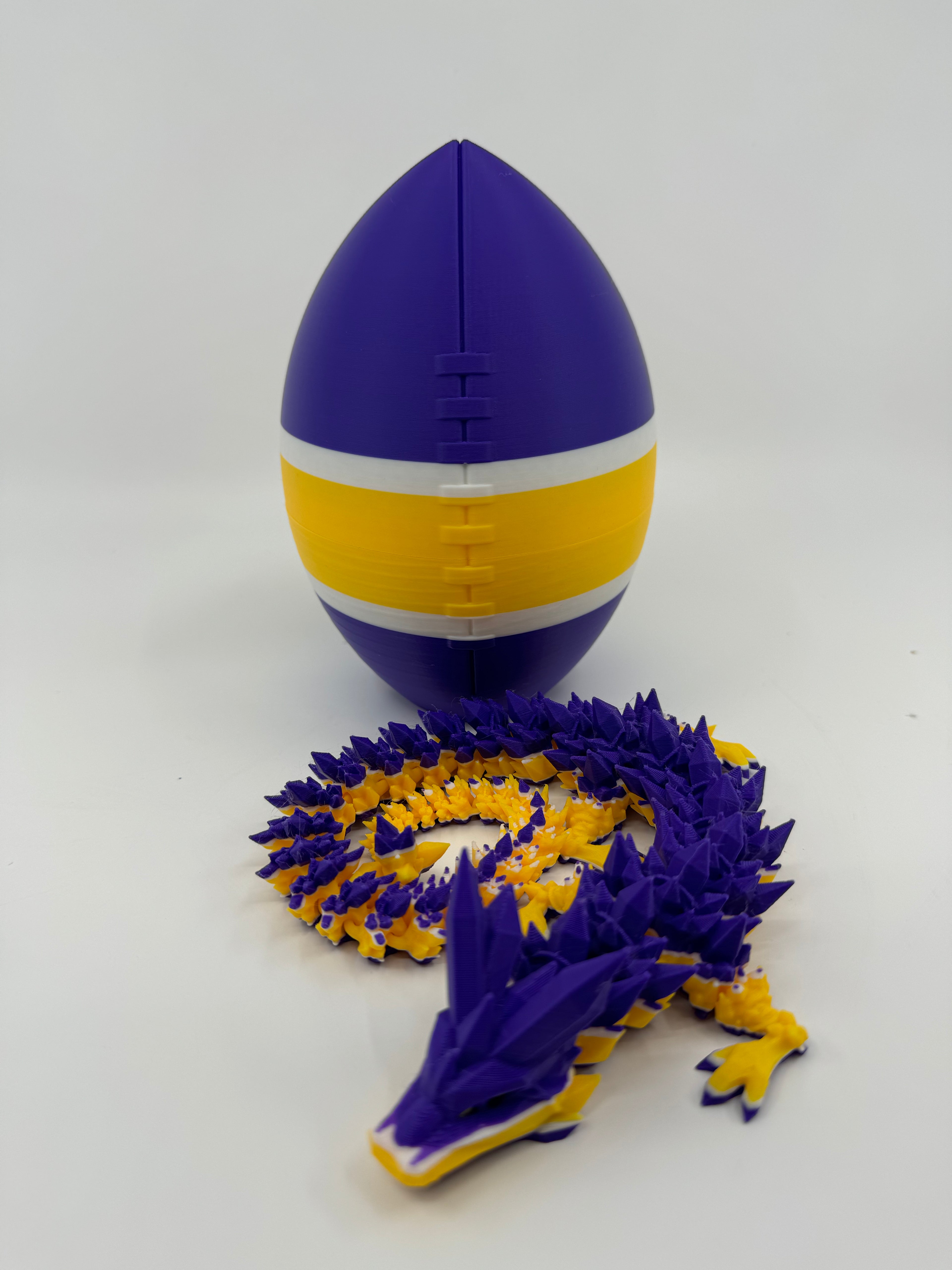 Football City-Inspired 3D Printed Dragon & Football Egg