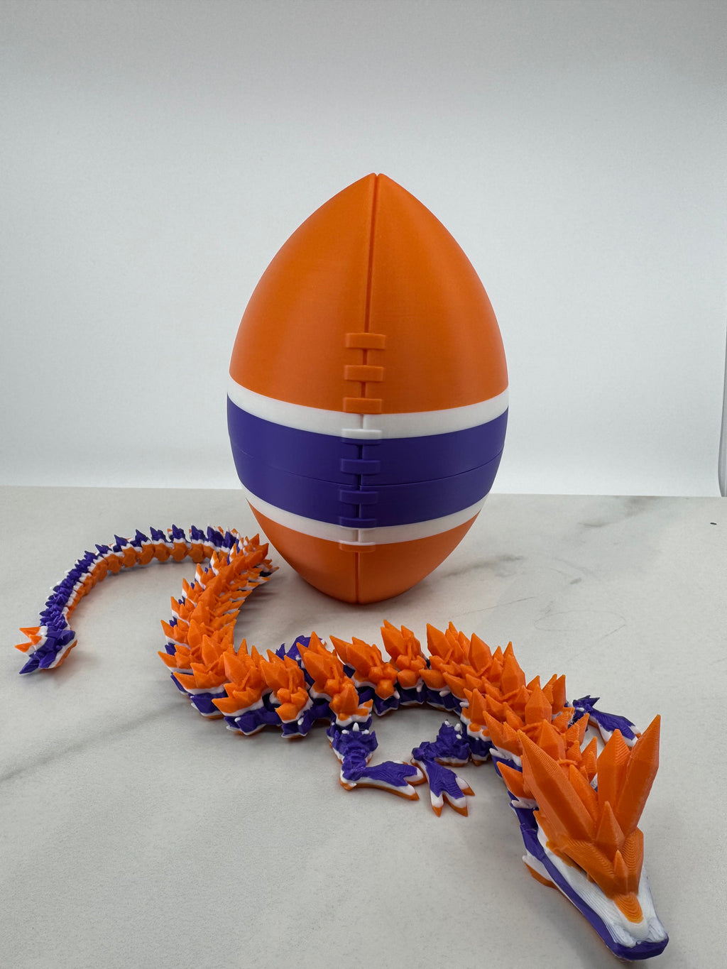 College Football Egg/Dragon Combo Inspired by Team Colors