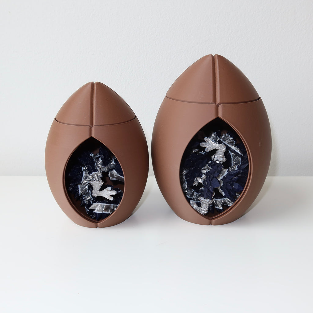 Spinning 3D Printed Football with Dragon Inside