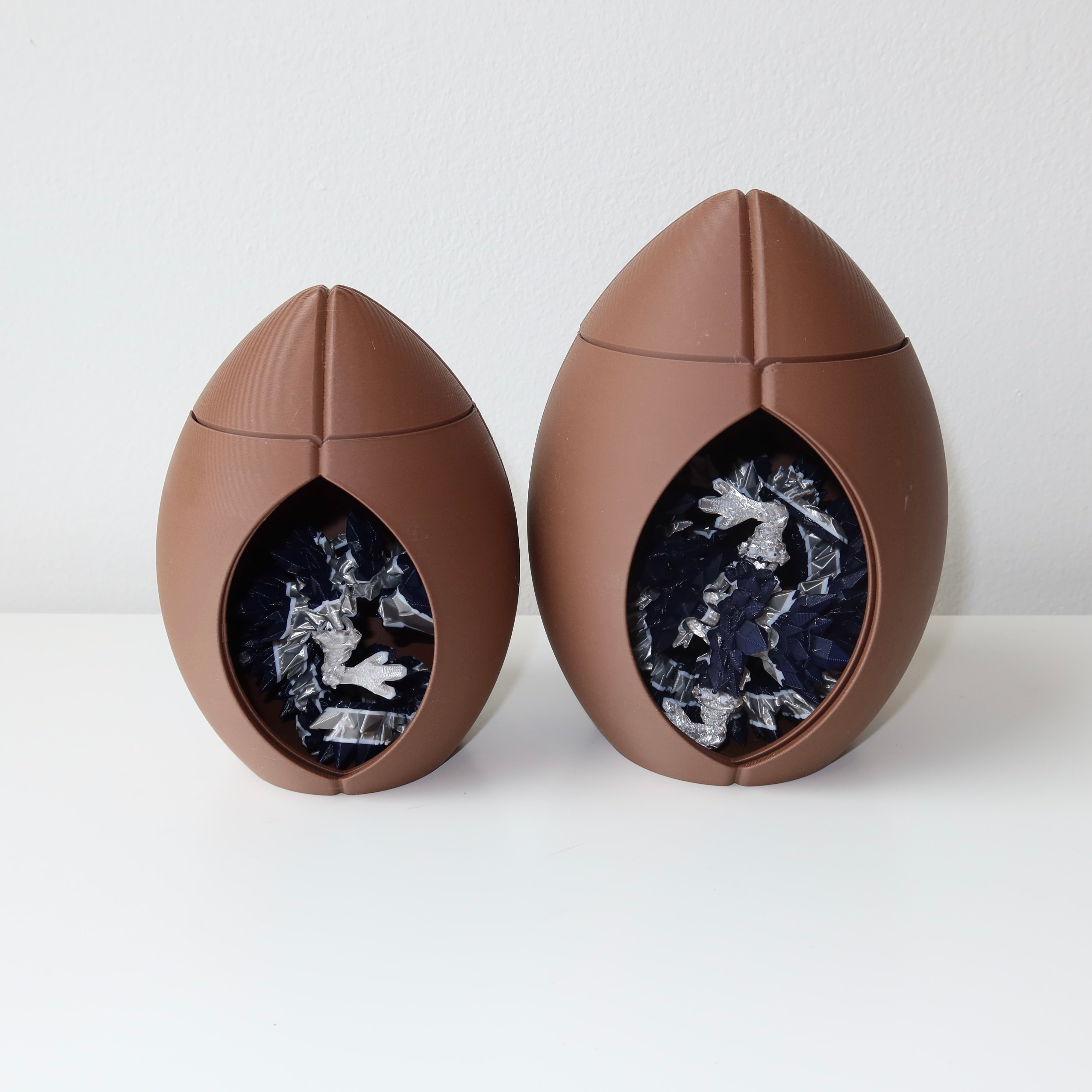 Spinning 3D Printed Football with Dragon Inside