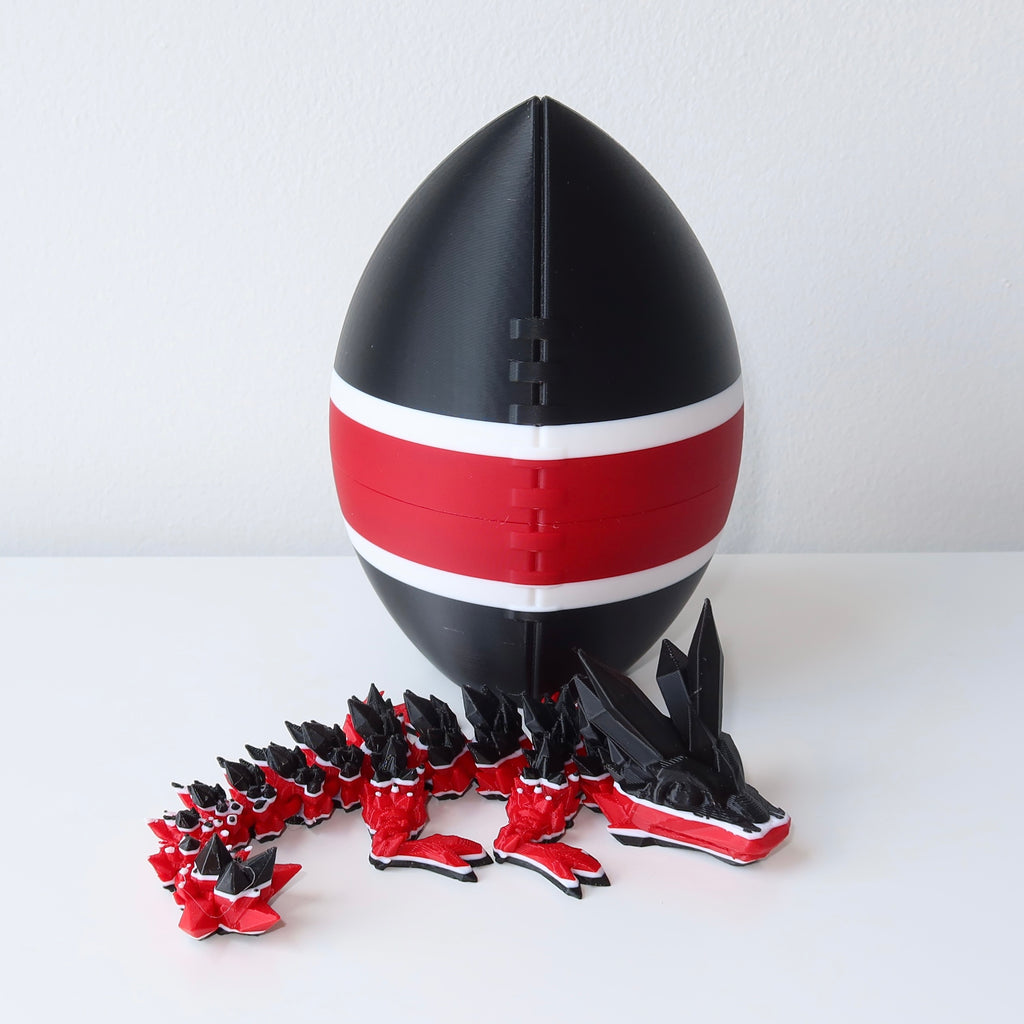 Football City-Inspired 3D Printed Dragon & Football Egg