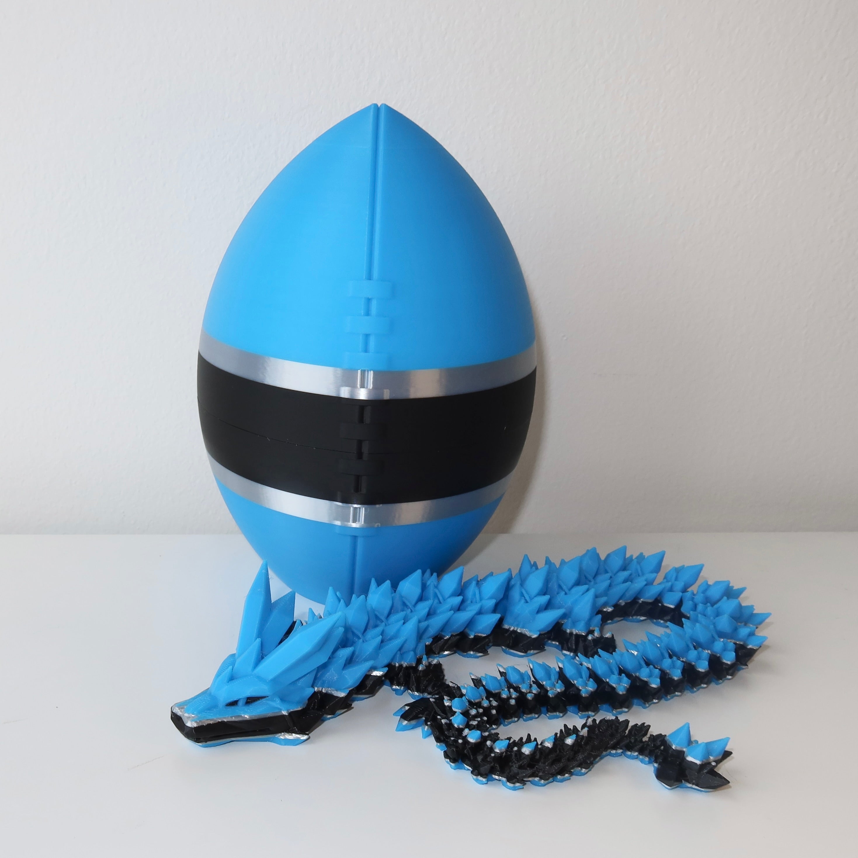 Football City-Inspired 3D Printed Dragon & Football Egg
