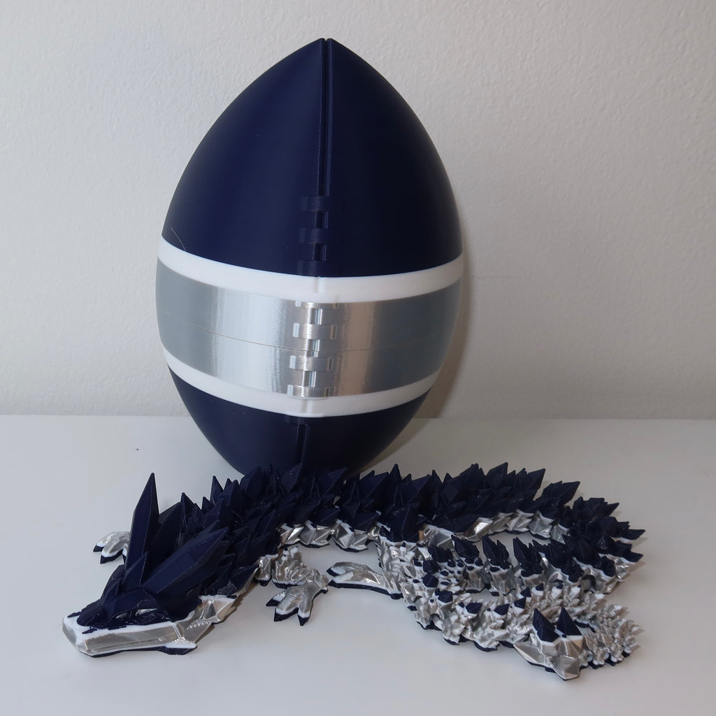 Football City-Inspired 3D Printed Dragon & Football Egg