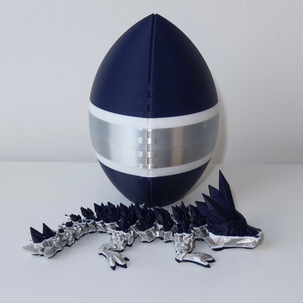 Football City-Inspired 3D Printed Dragon & Football Egg