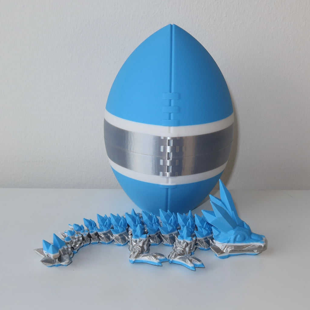 Football City-Inspired 3D Printed Dragon & Football Egg