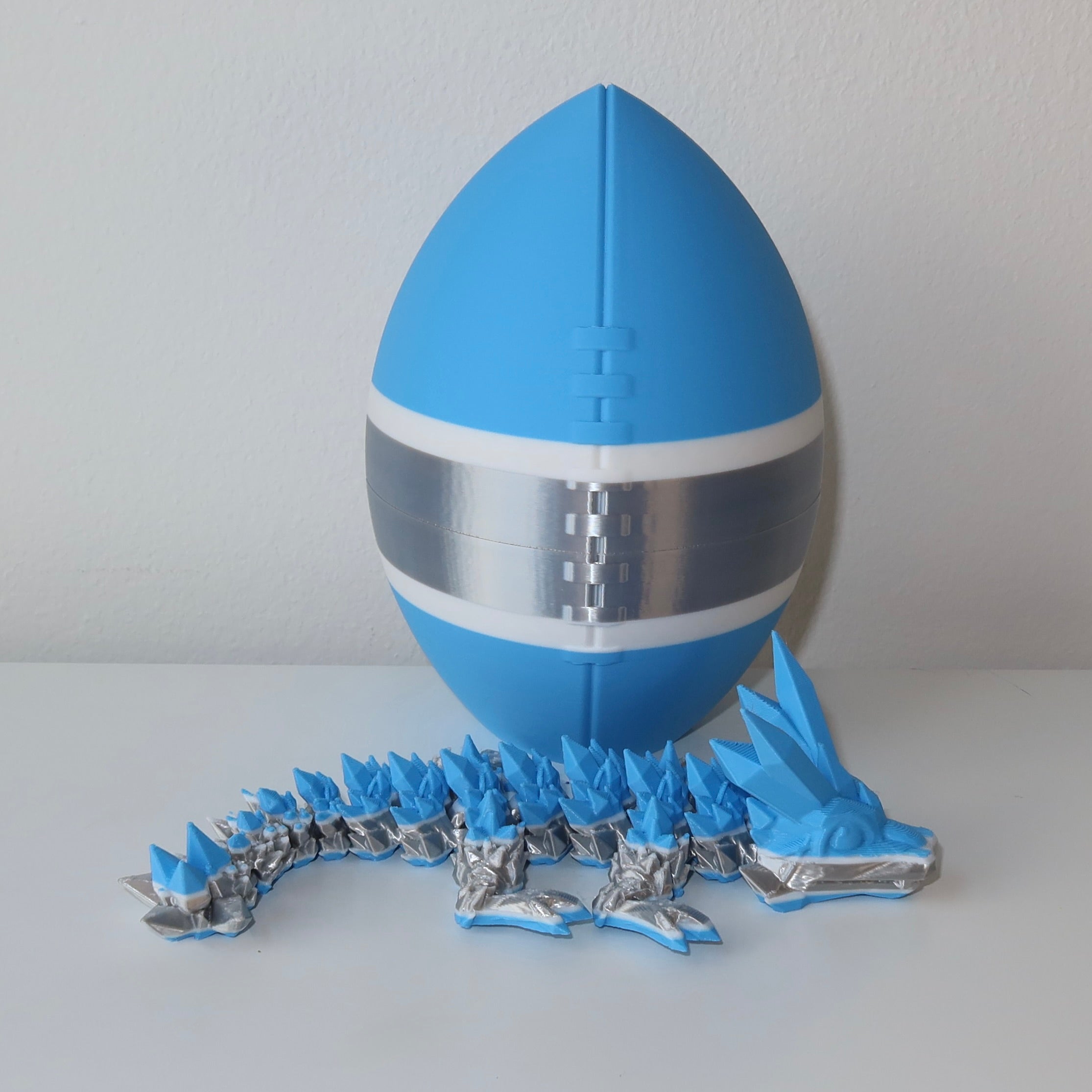 Football City-Inspired 3D Printed Dragon & Football Egg