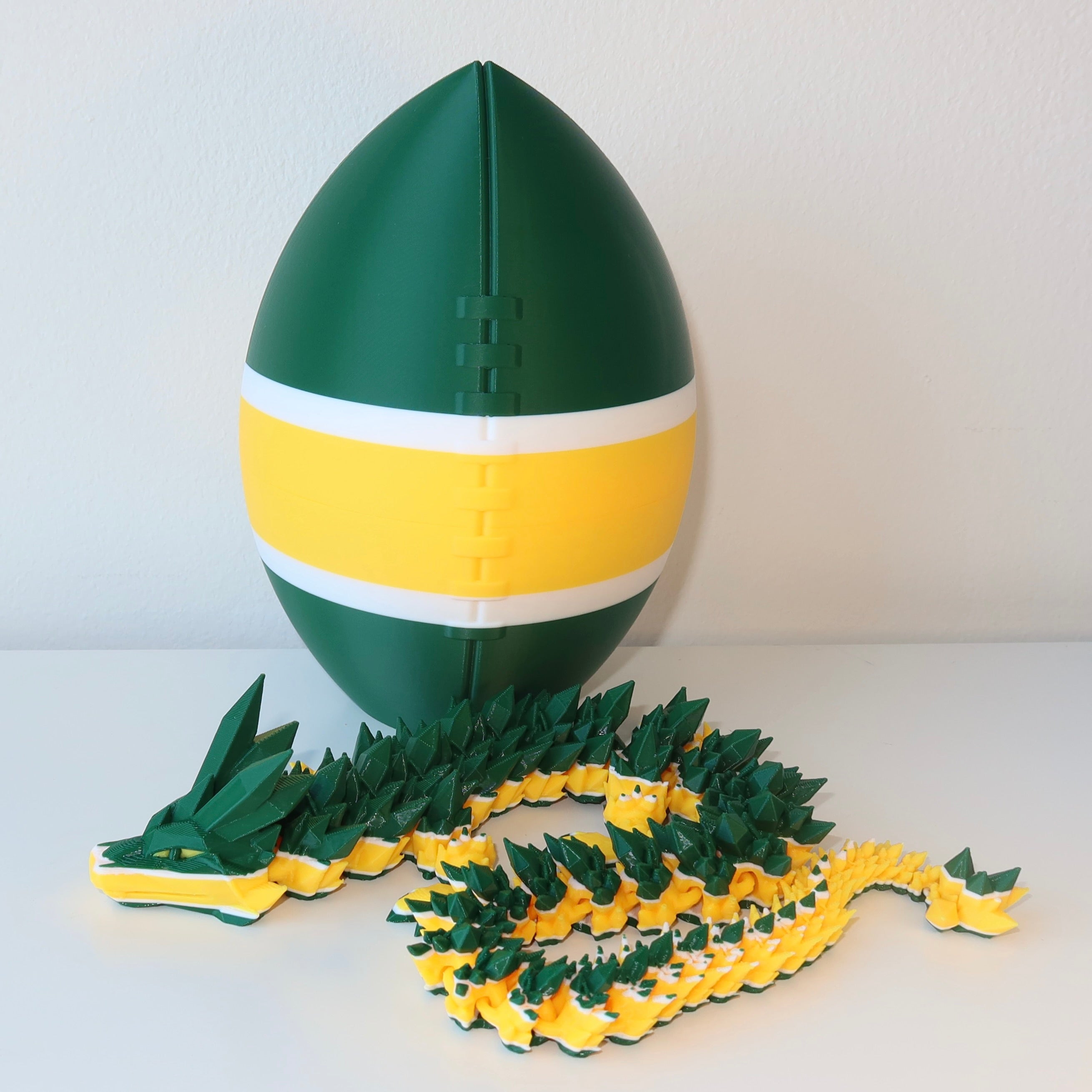 Football City-Inspired 3D Printed Dragon & Football Egg