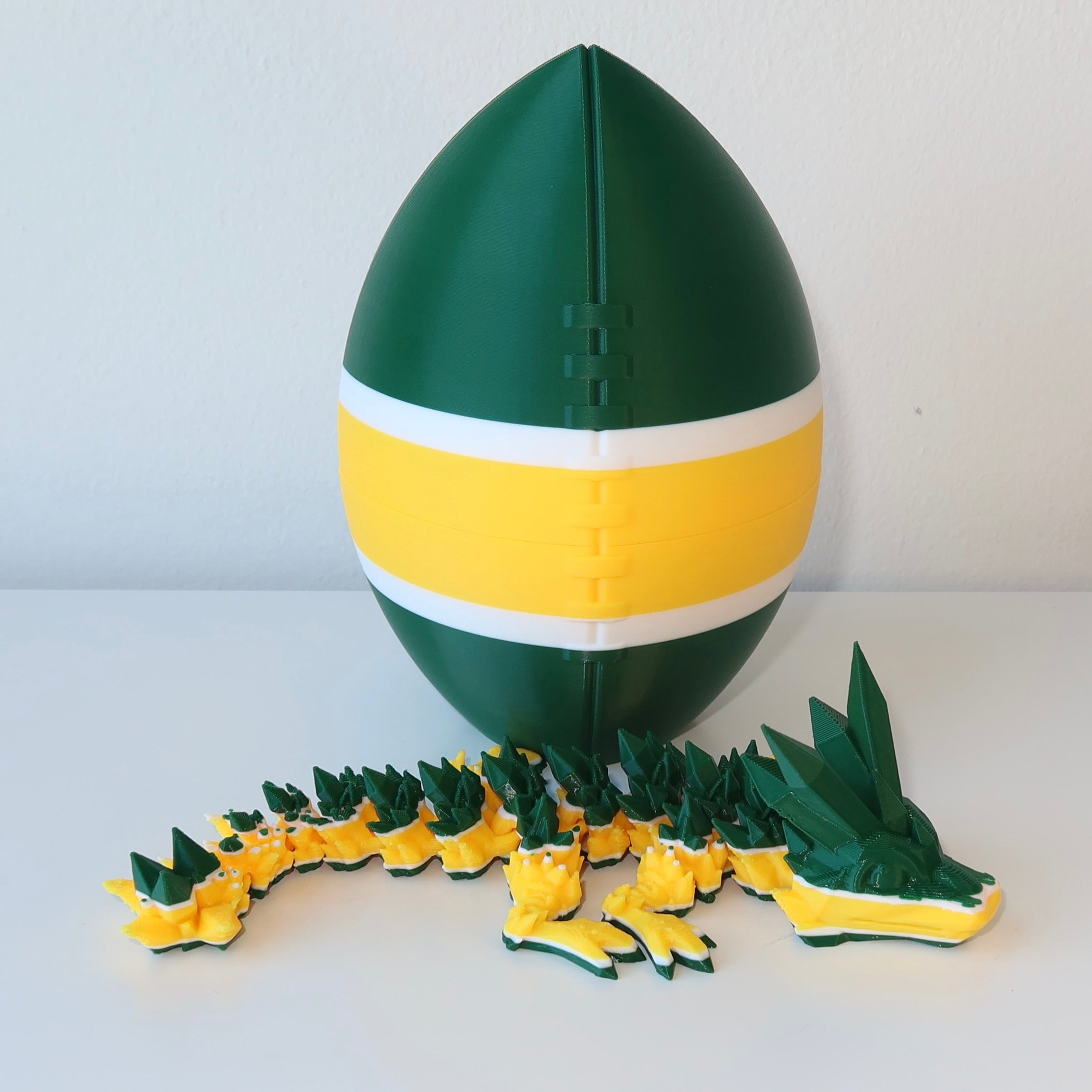 Football City-Inspired 3D Printed Dragon & Football Egg