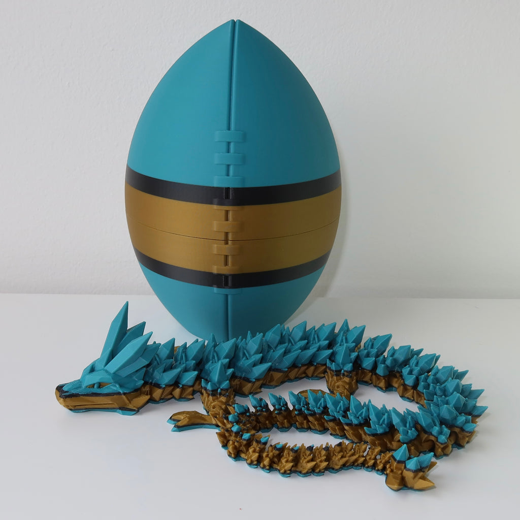 Football City-Inspired 3D Printed Dragon & Football Egg