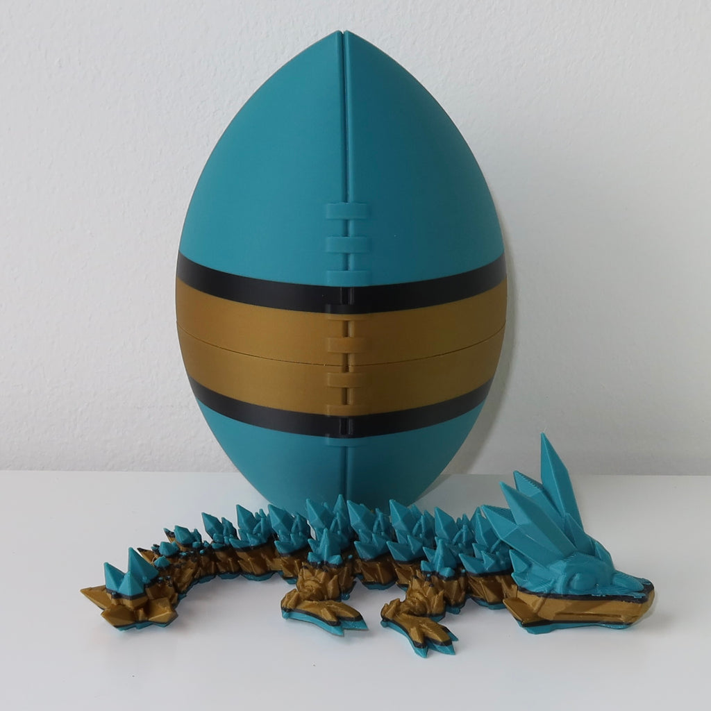 Football City-Inspired 3D Printed Dragon & Football Egg