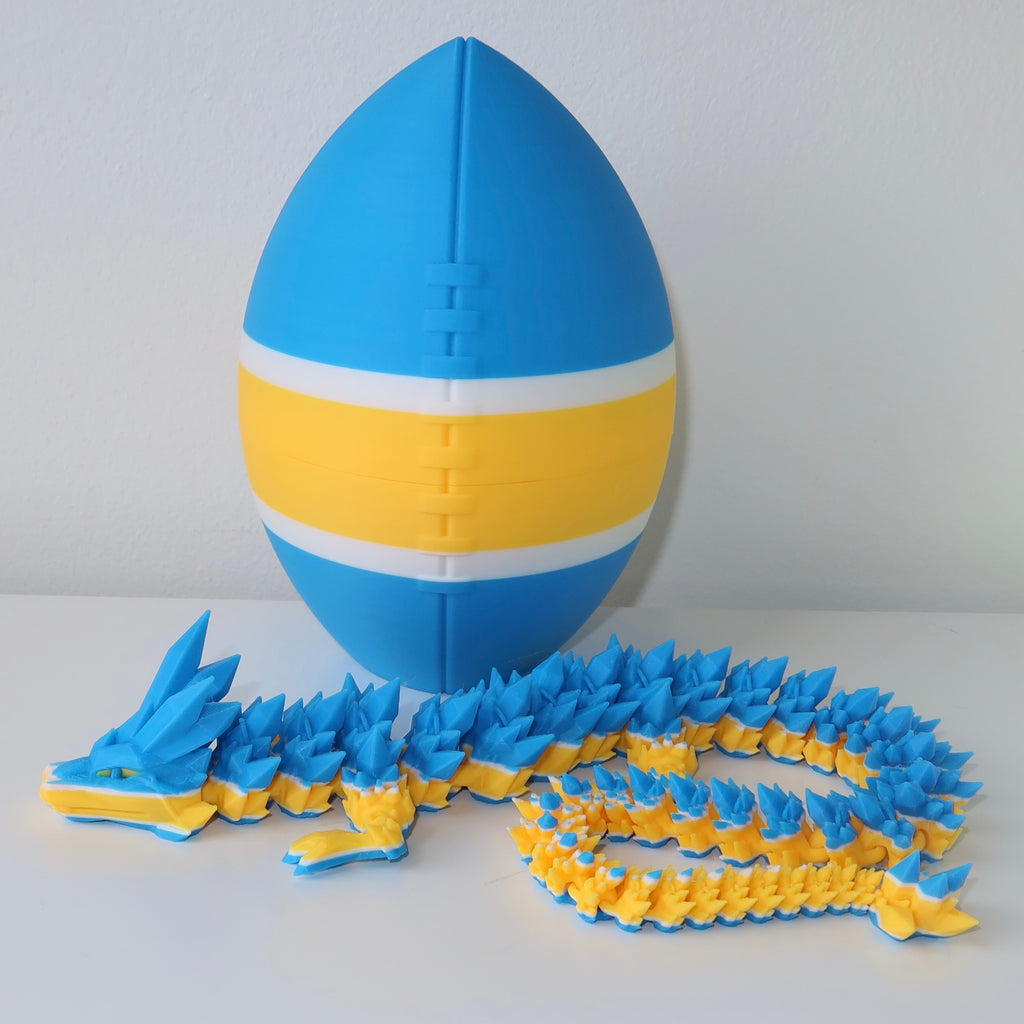 Football City-Inspired 3D Printed Dragon & Football Egg
