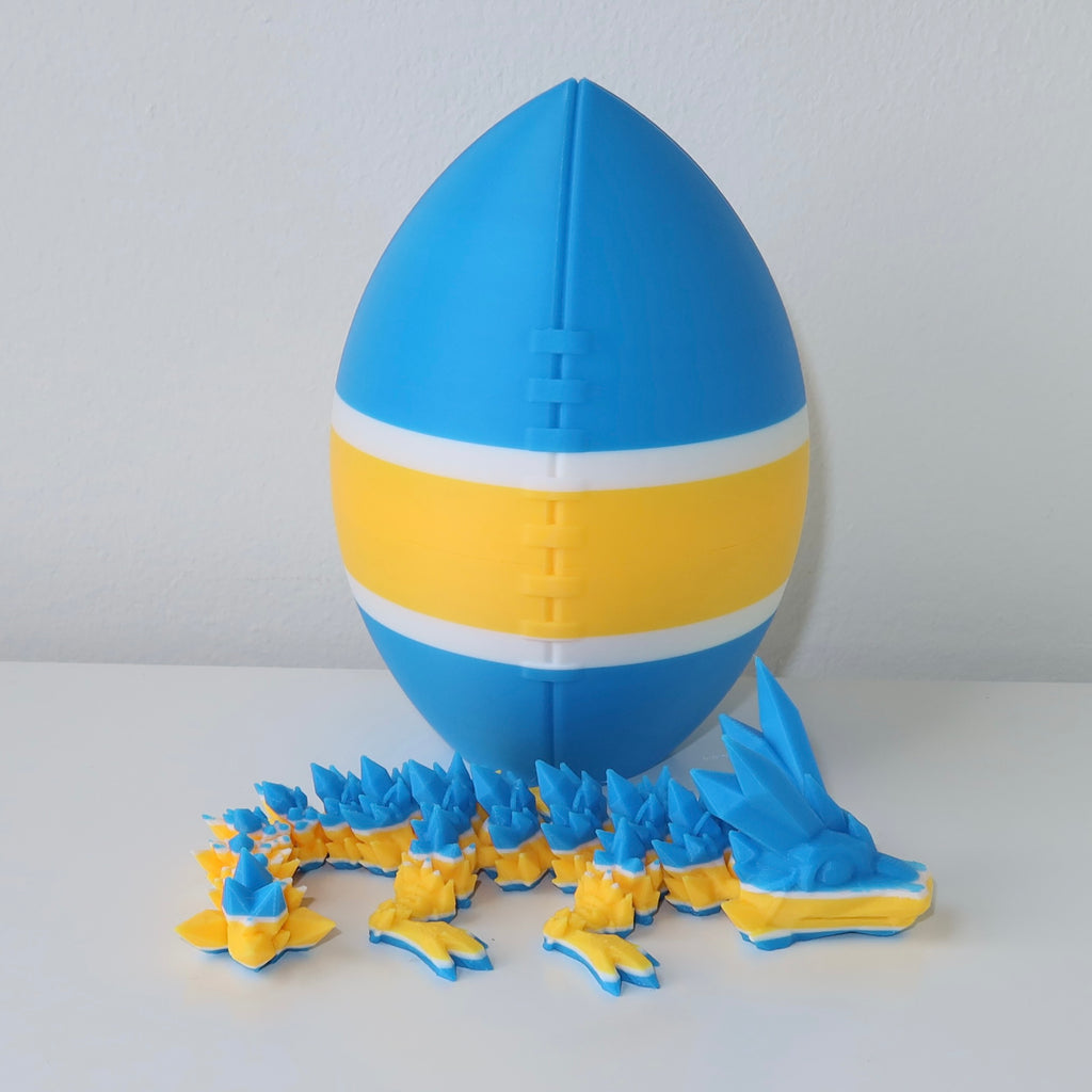 Football City-Inspired 3D Printed Dragon & Football Egg