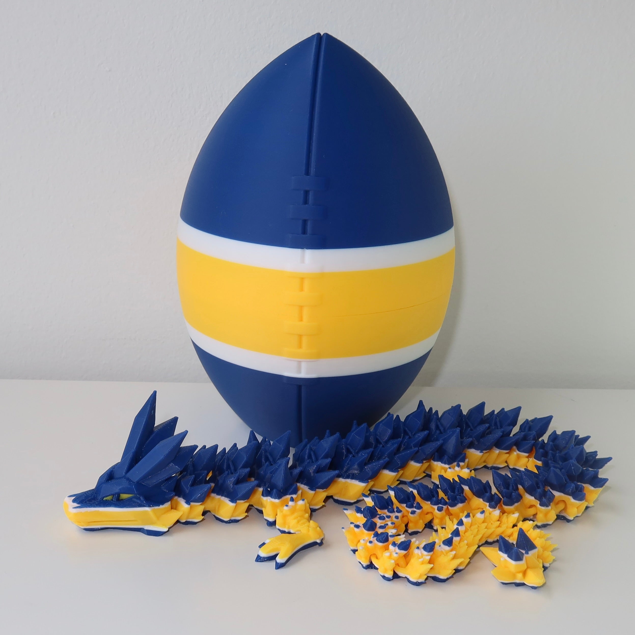 Football City-Inspired 3D Printed Dragon & Football Egg