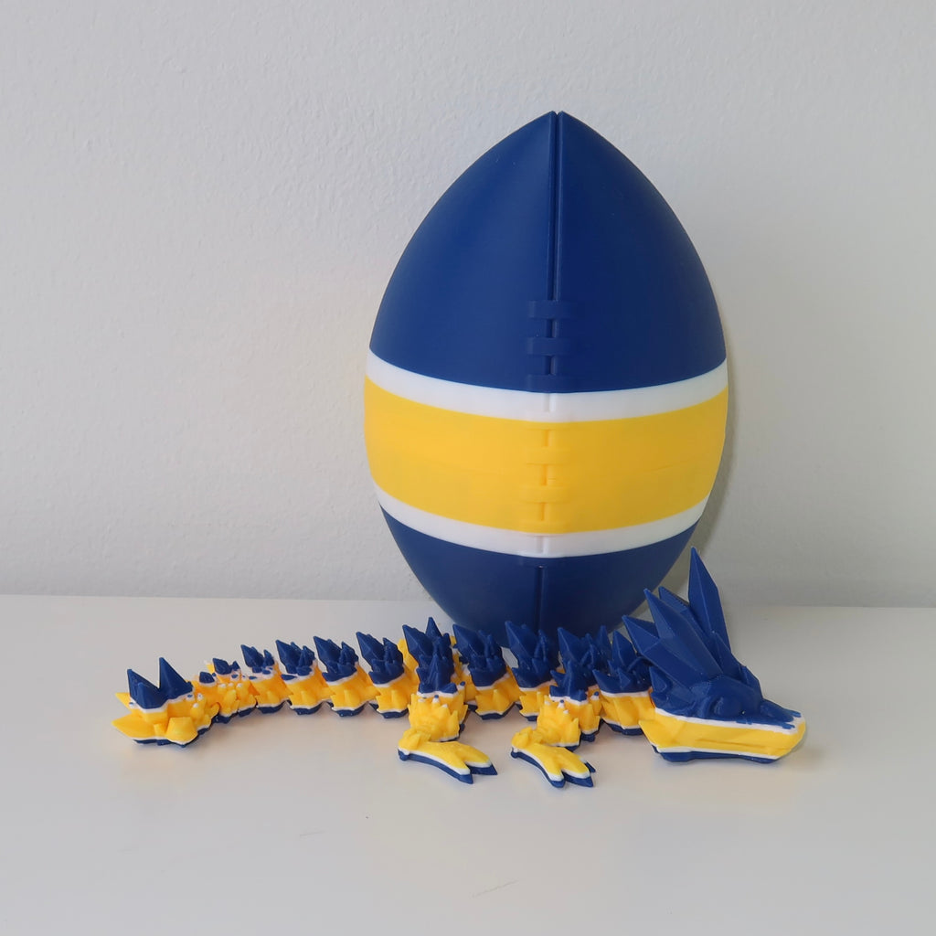 Football City-Inspired 3D Printed Dragon & Football Egg
