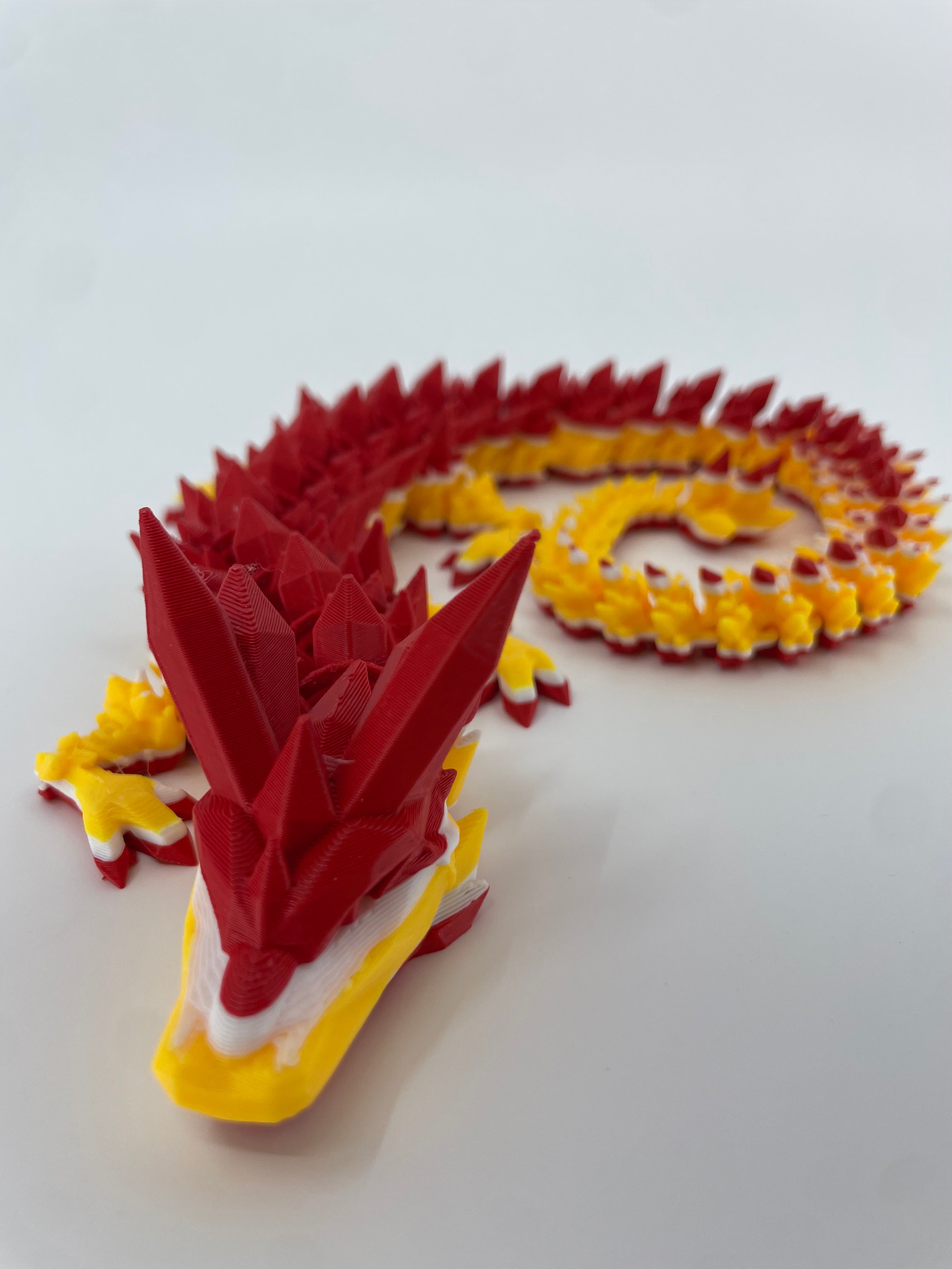 Football City-Inspired 3D Printed Dragon
