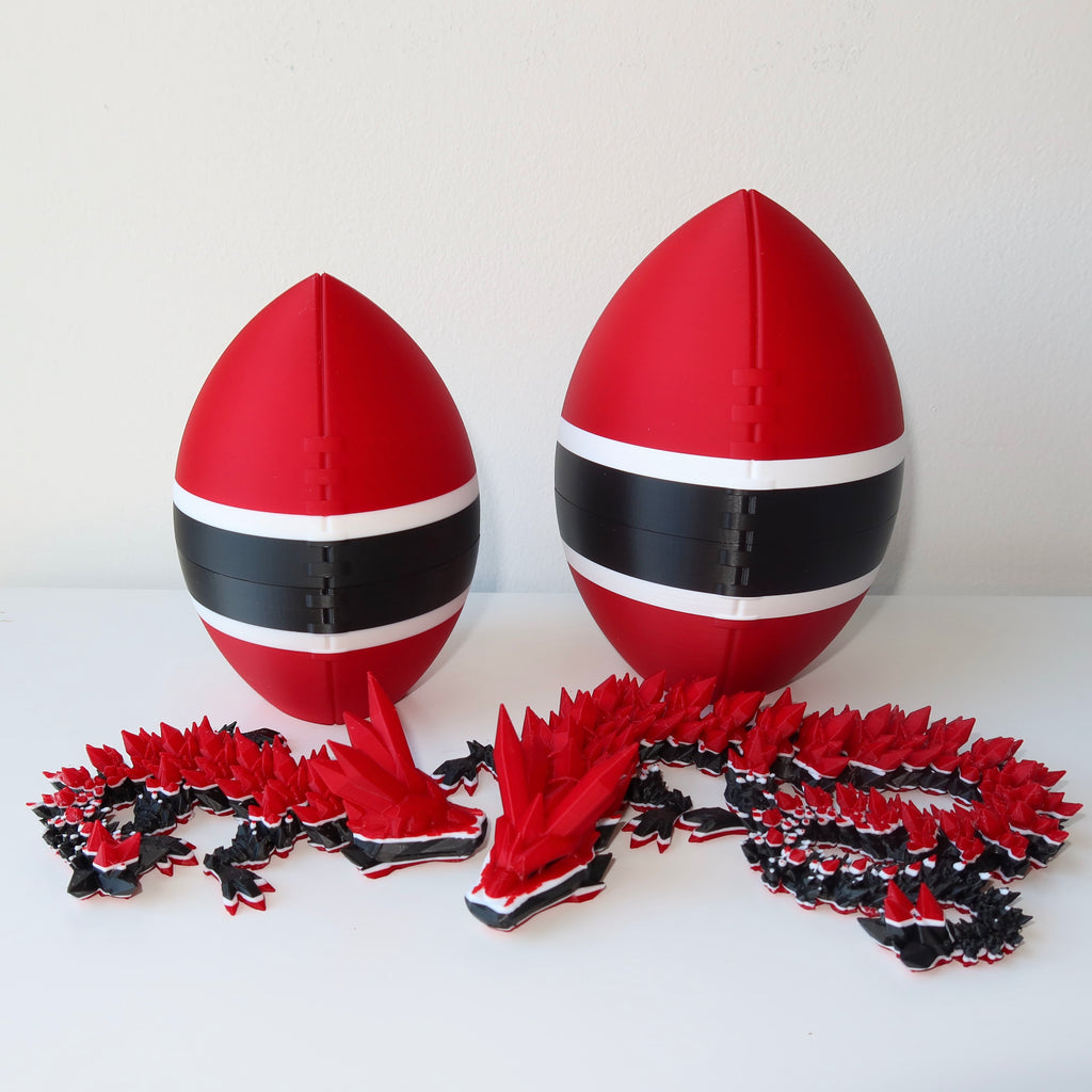 Football City-Inspired 3D Printed Dragon & Football Egg