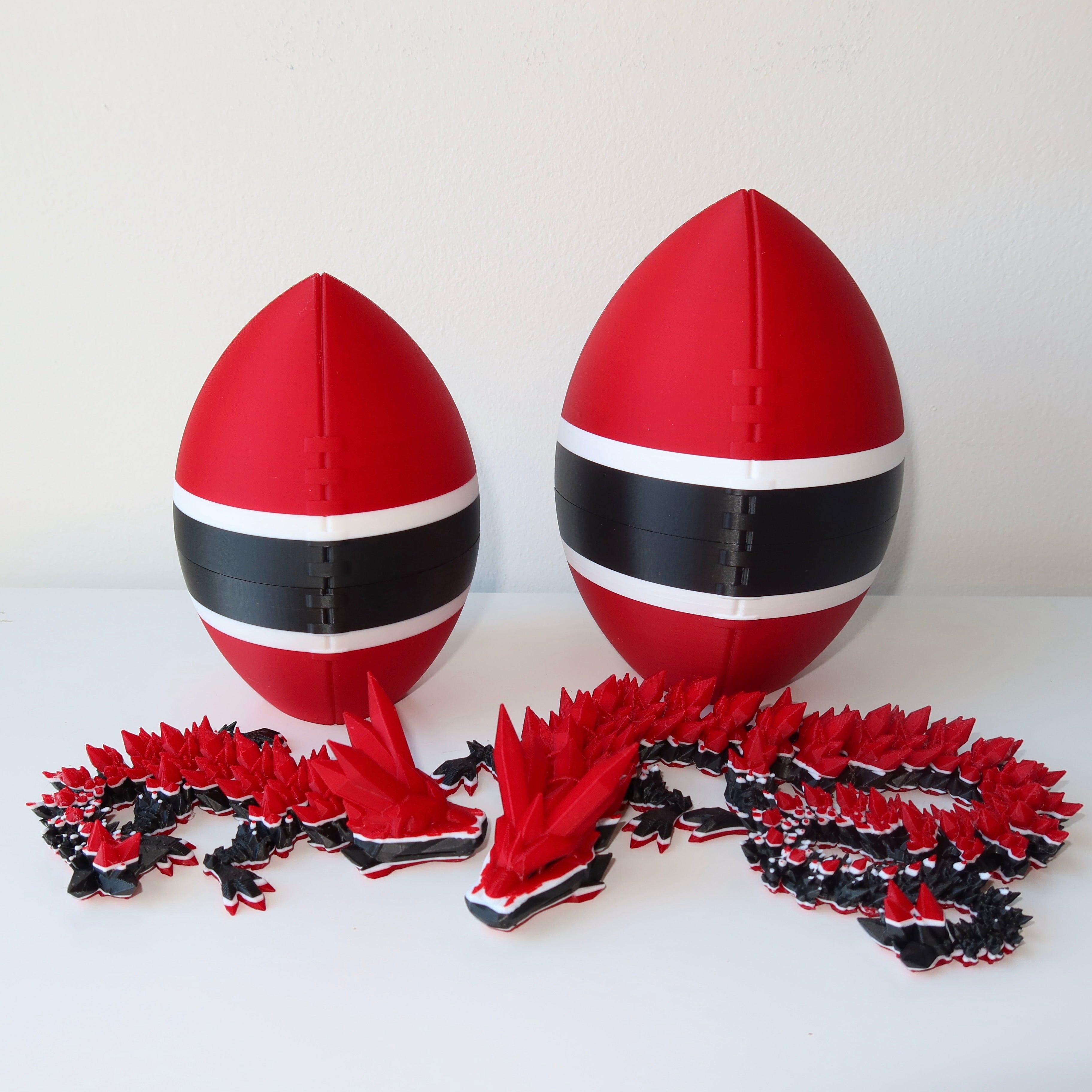 Football City-Inspired 3D Printed Dragon & Football Egg