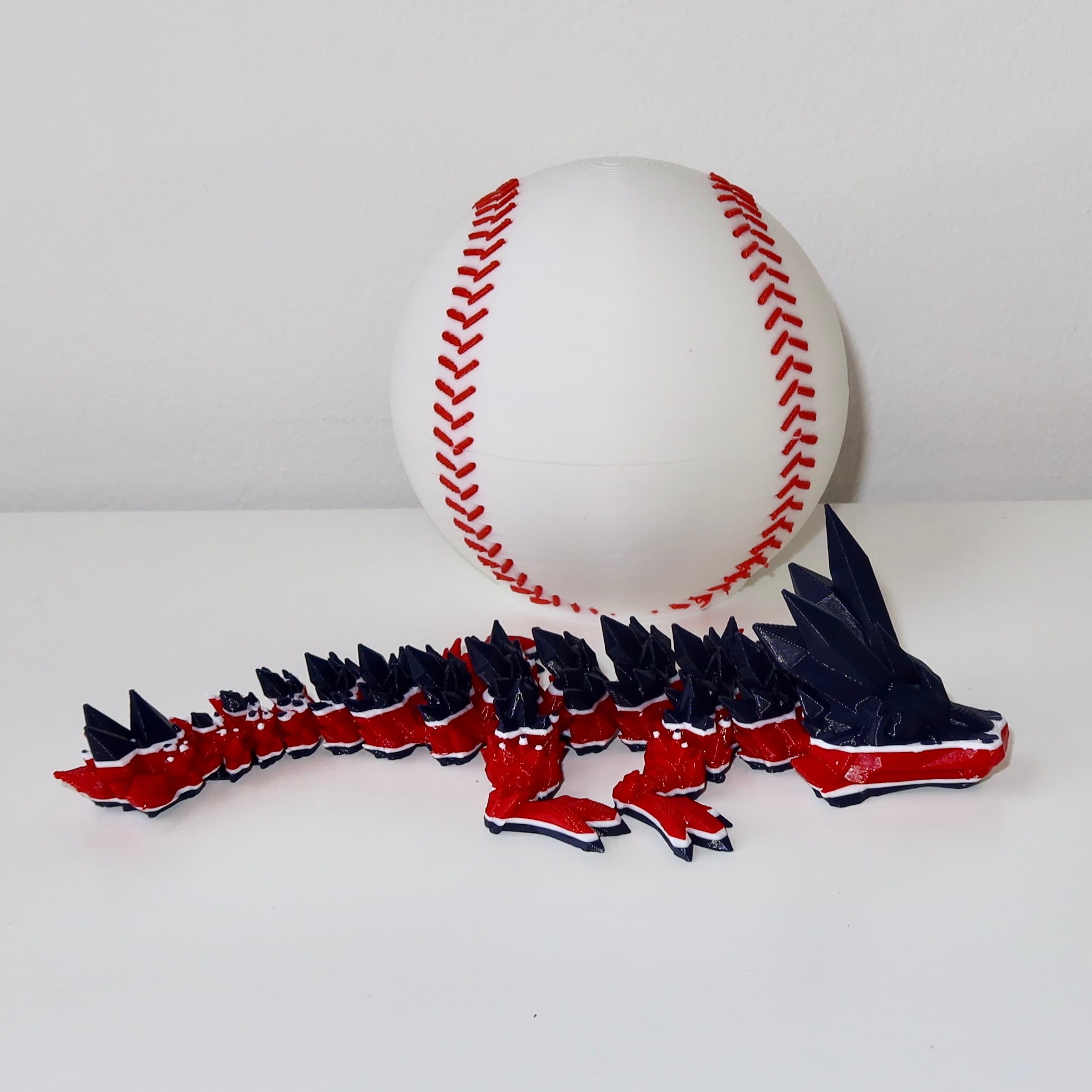 Baseball City-Inspired 3D Printed Dragon & Football Egg