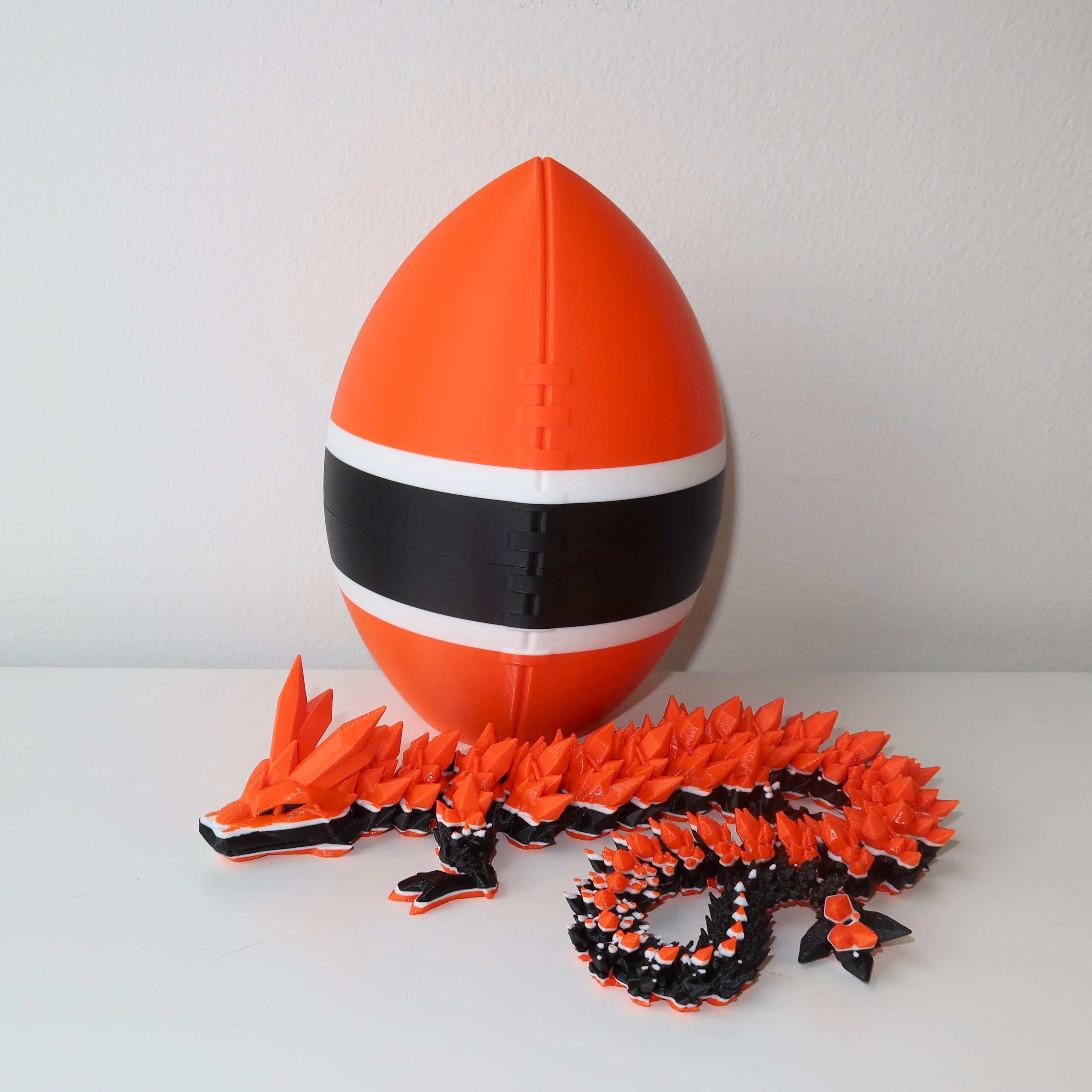 Football City-Inspired 3D Printed Dragon & Football Egg