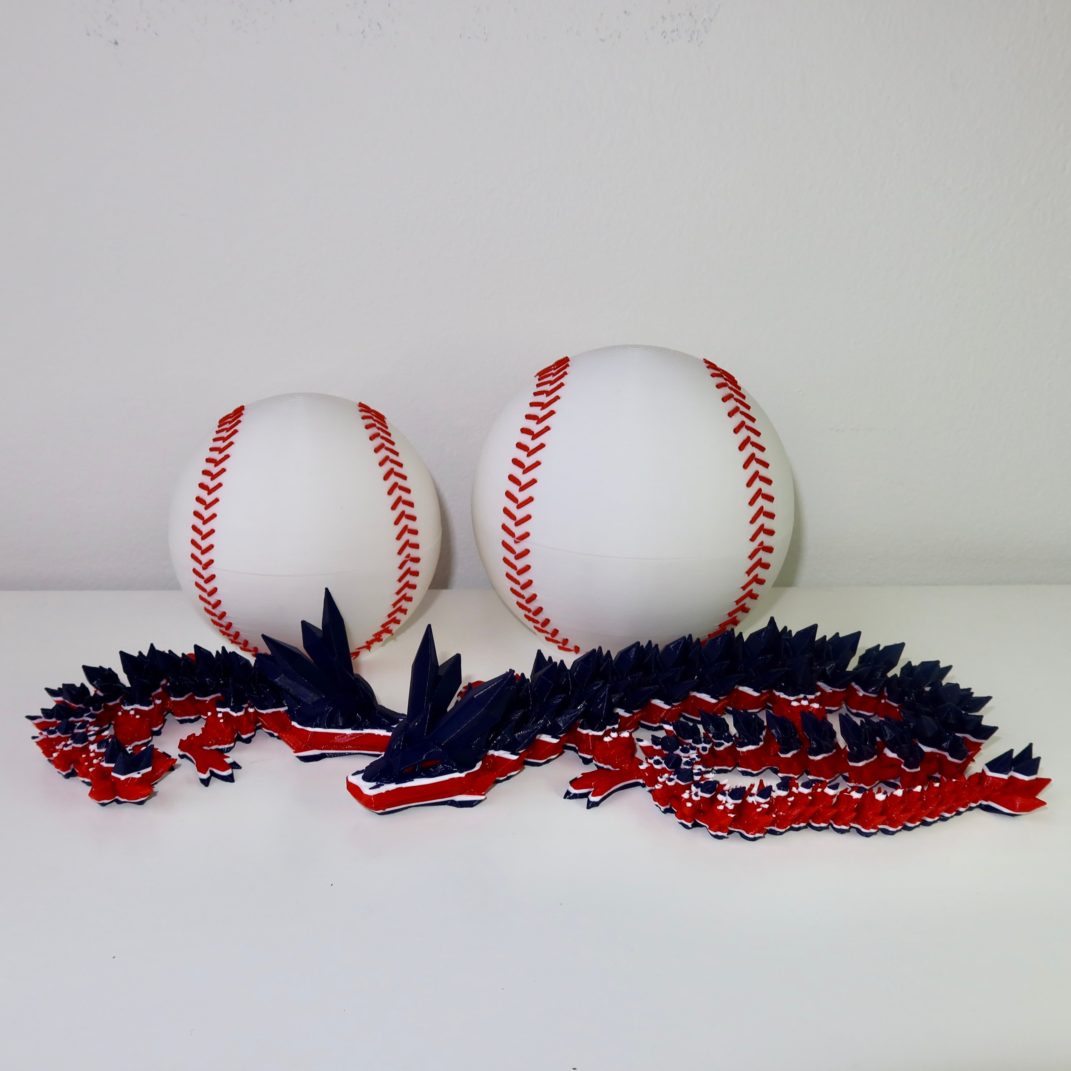 Baseball City-Inspired 3D Printed Dragon & Football Egg