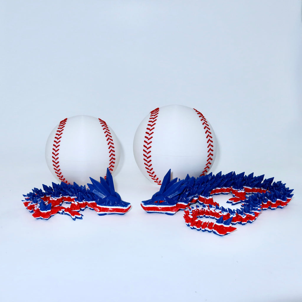 Baseball City-Inspired 3D Printed Dragon & Football Egg