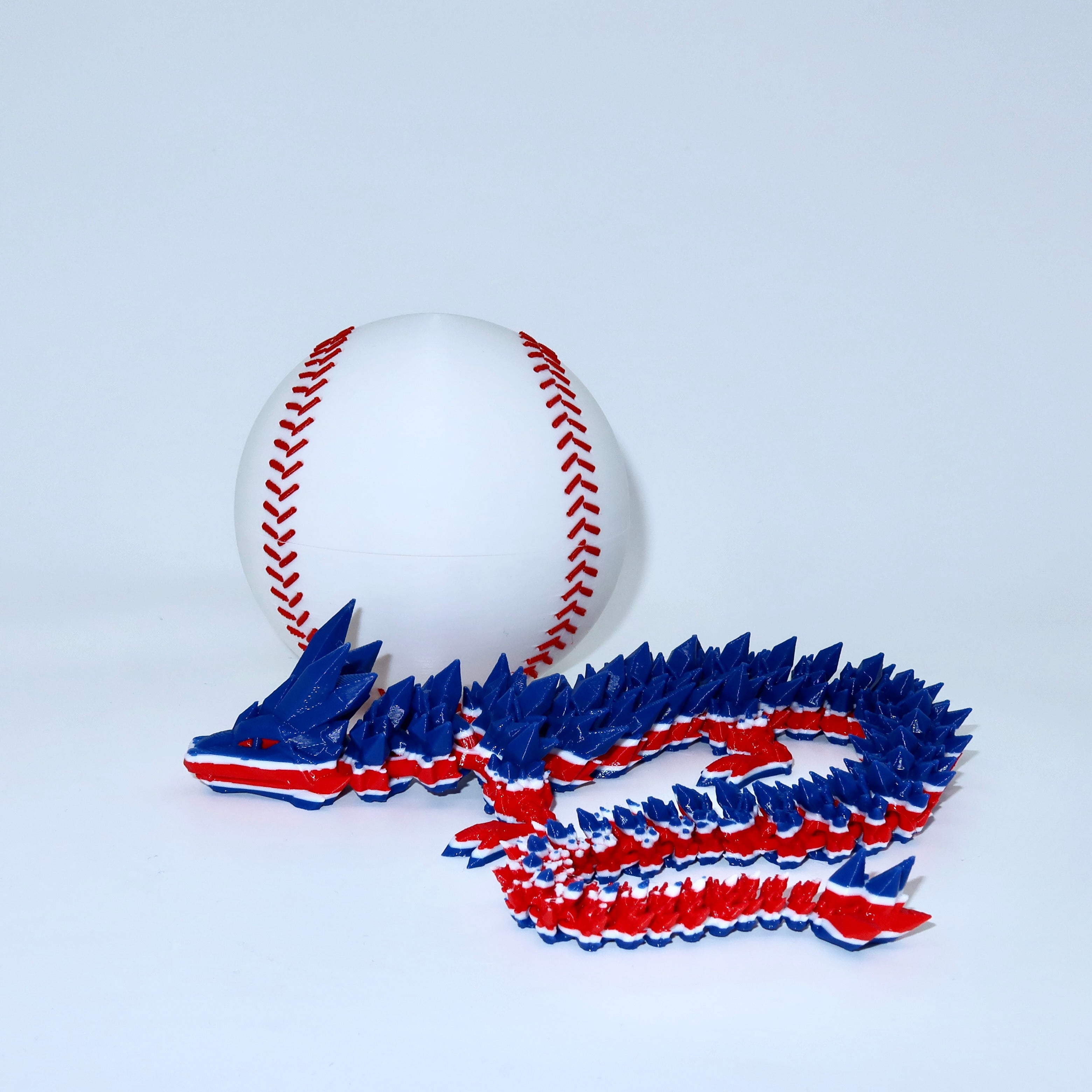 Baseball City-Inspired 3D Printed Dragon & Football Egg